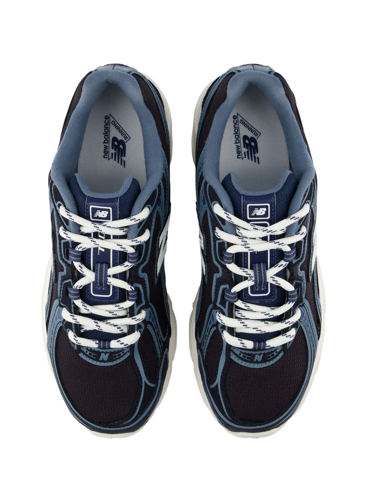 Low-top sneakers 740 in mixed leather NEW BALANCE Blue