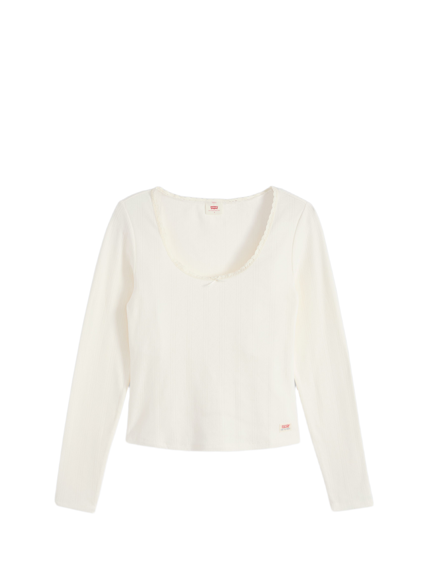 Cotton-blend round-neck T-shirt LEVI'S White