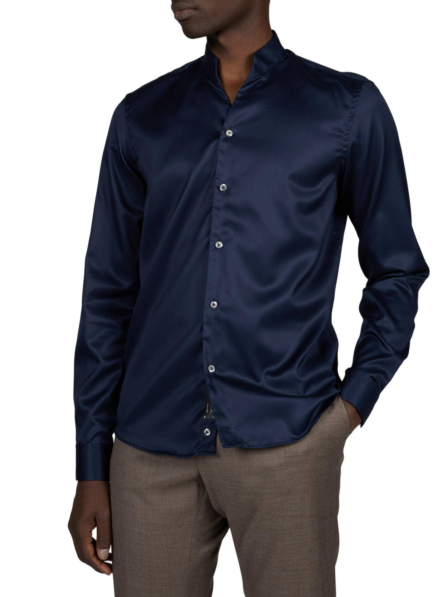 Chemise col classique manches contrastantes en coton VAN LAACK Blue