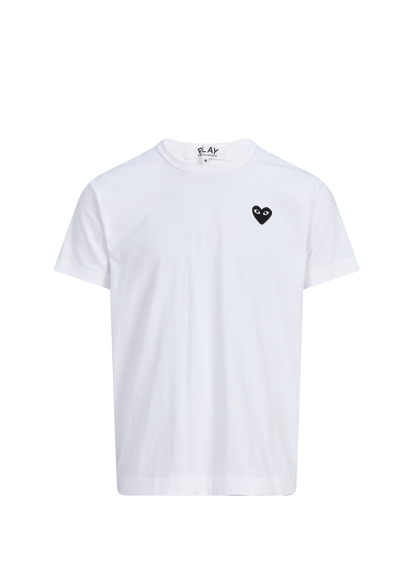 Gerade geschnittenes T-Shirt mit Siebdruck auf der Rückseite COMME DES GARCONS PLAY Weiss
