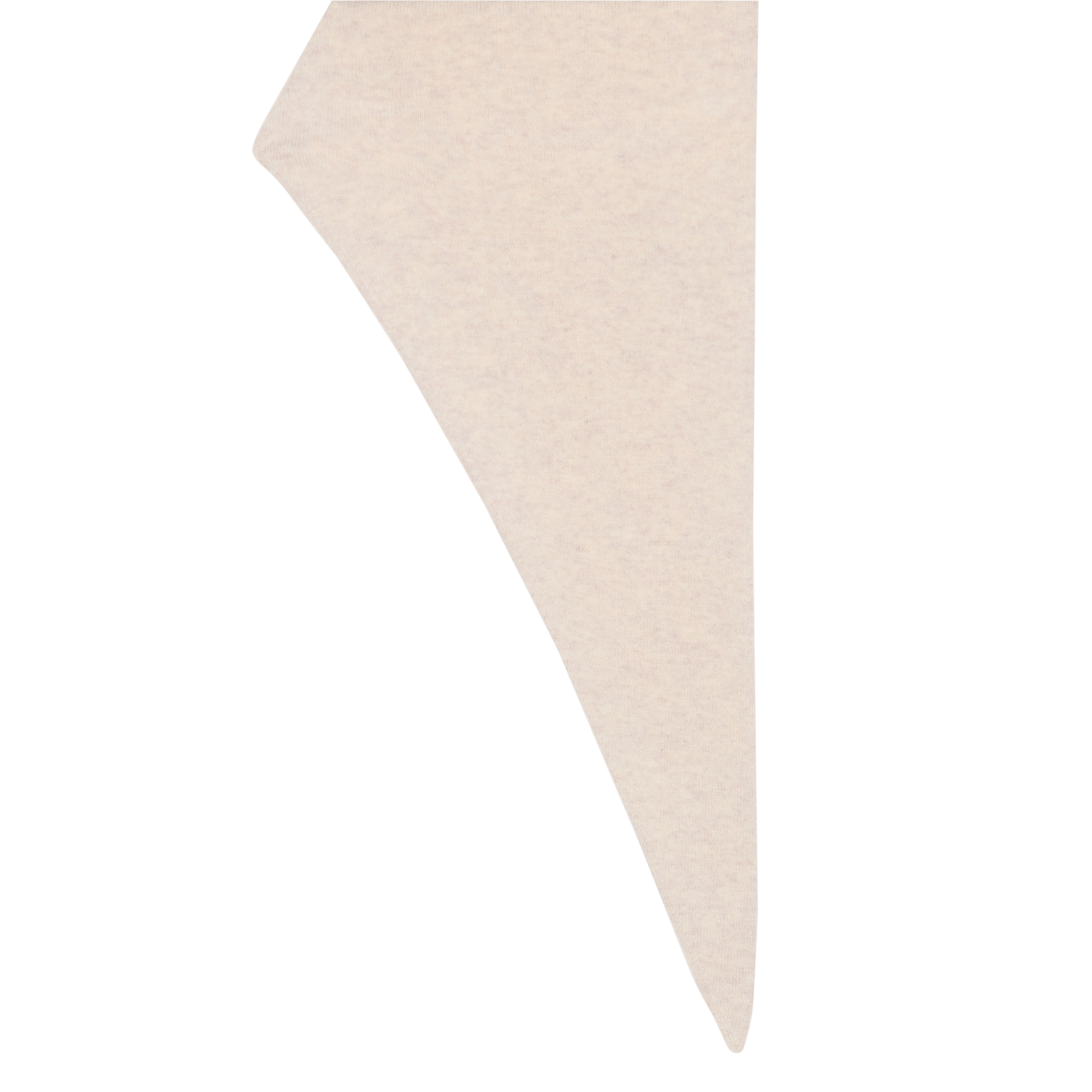 Driehoekssjaal van wol en kasjmier LA FEE MARABOUTEE Beige