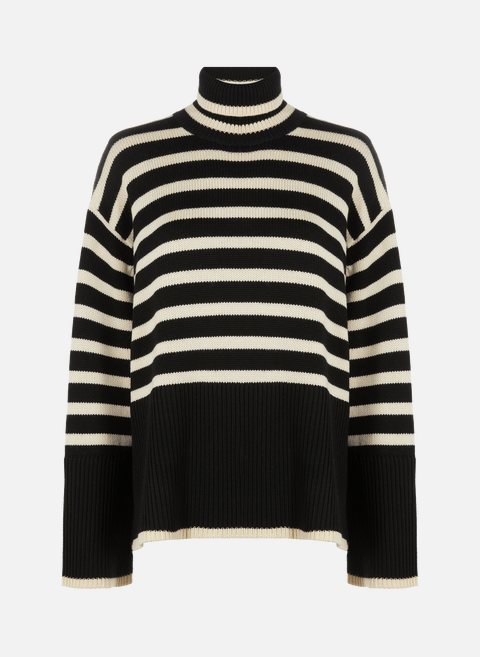 Striped wool and cotton sweater MulticolorTOTEME 
