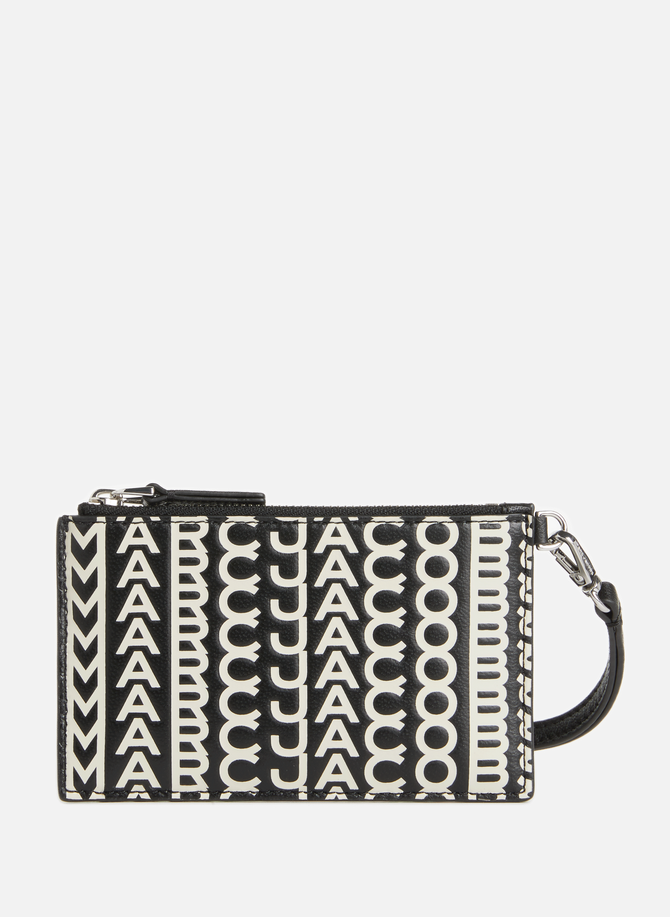 Leather card holder with logo print  MARC JACOBS
