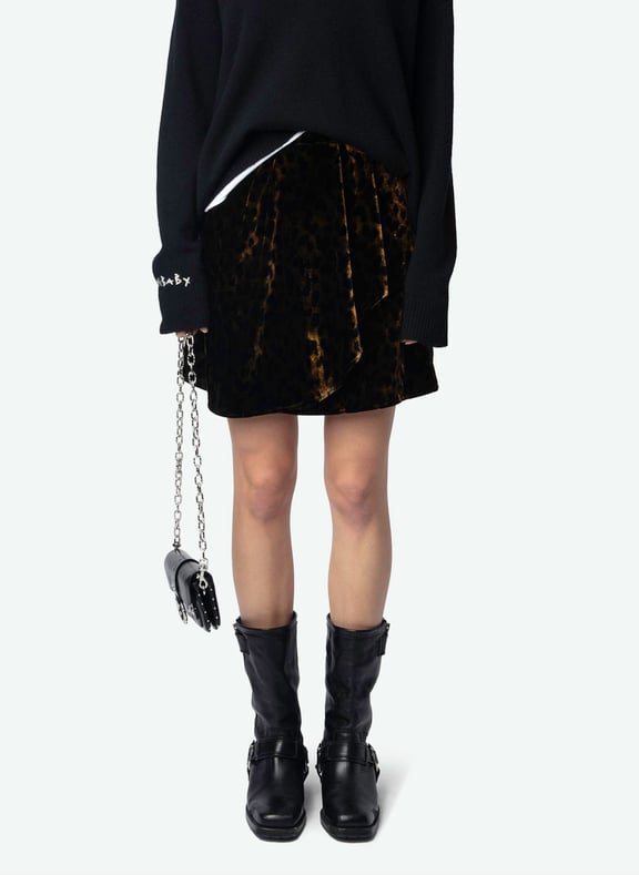 Jupe courte en velours jerry Marron by ZADIG&VOLTAIRE ZADIG&VOLTAIRE Jupe courte en velours jerry Marron