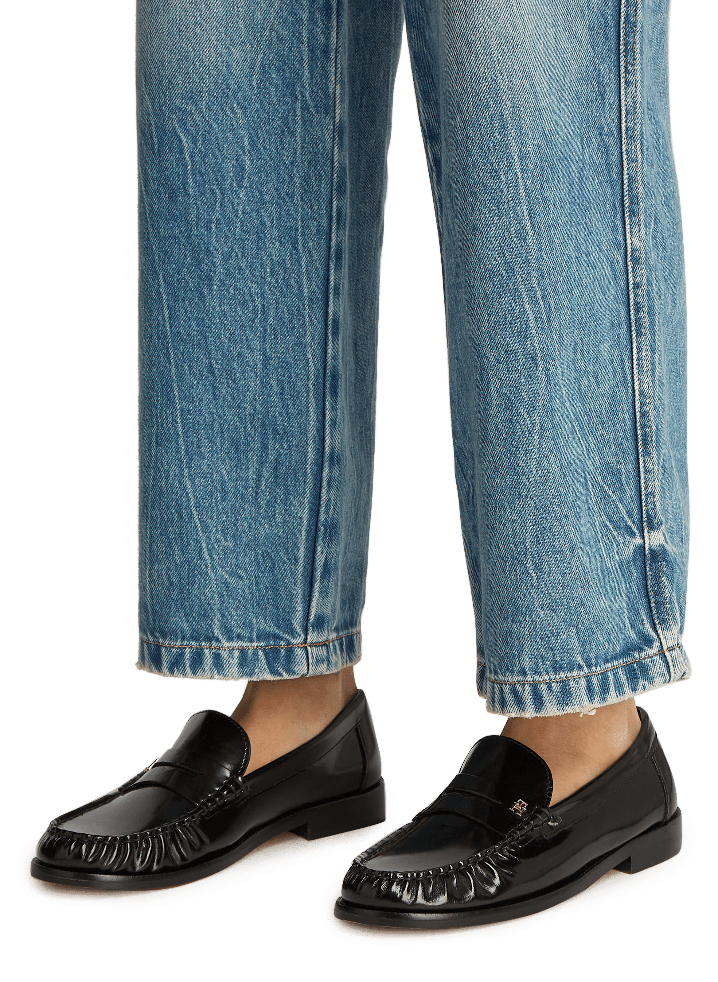 Mocassins en cuir TOMMY HILFIGER Noir