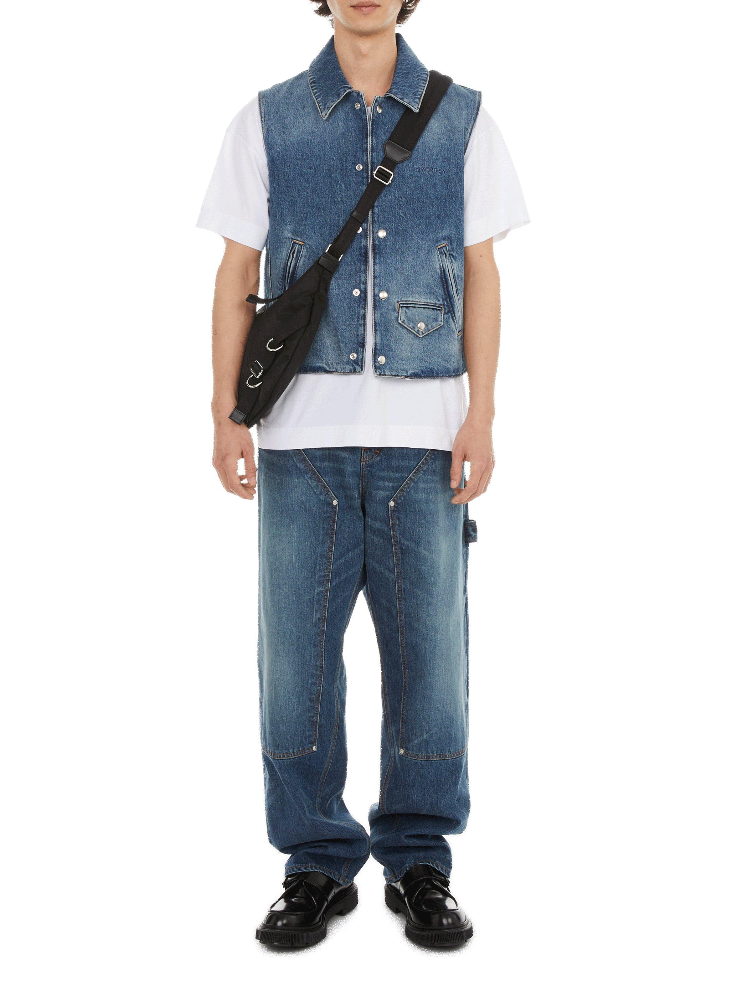 Veste sans manches en jean  GIVENCHY Bleu