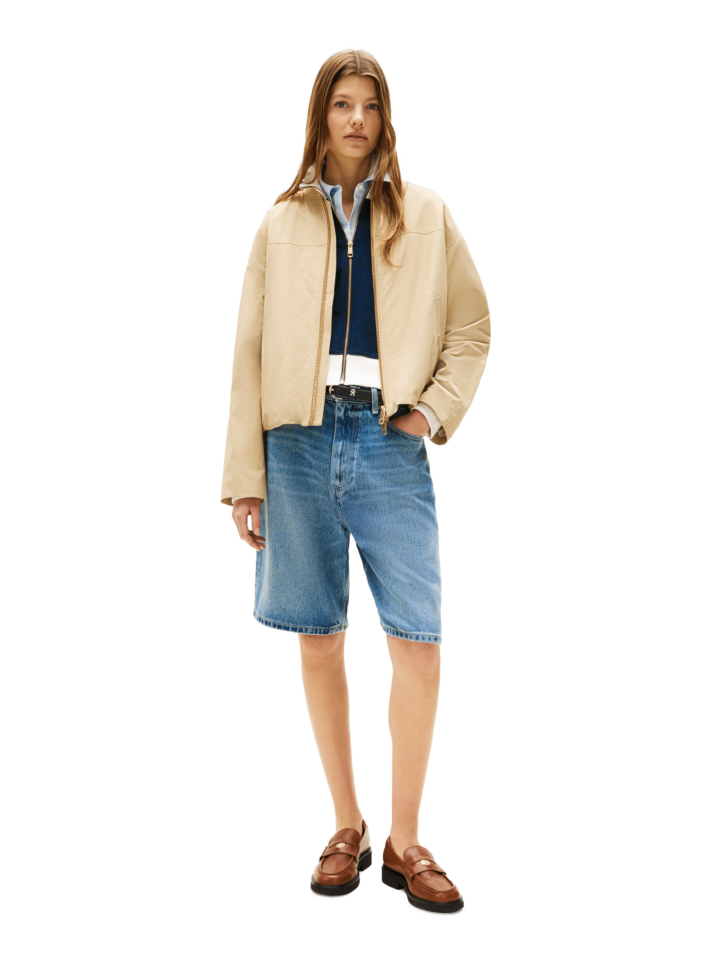 Water-repellent jacket TOMMY HILFIGER White