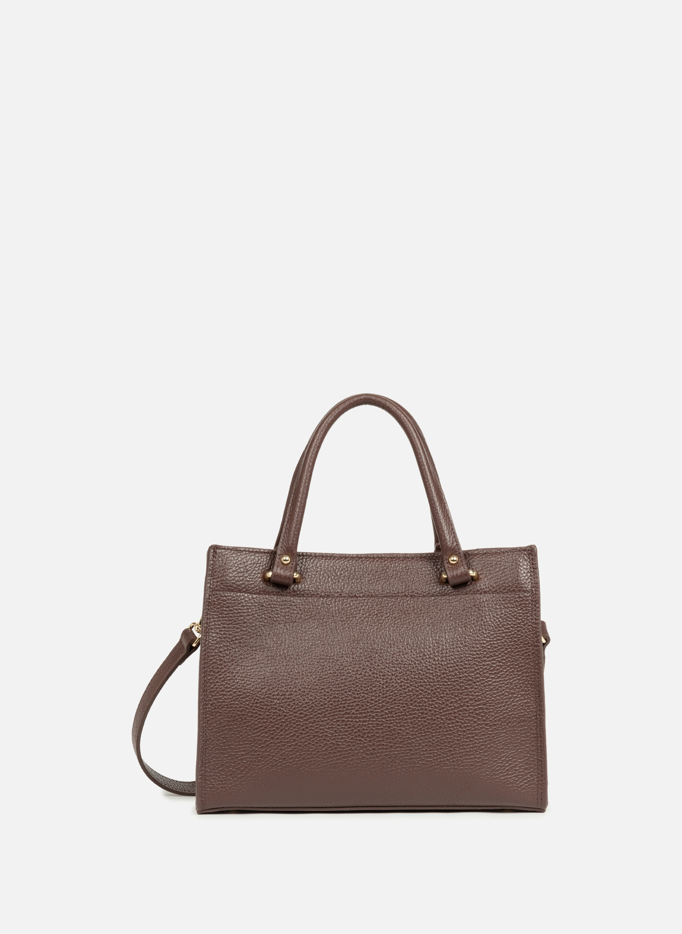 Sac à main - foulonné double daily LANCASTER Marron