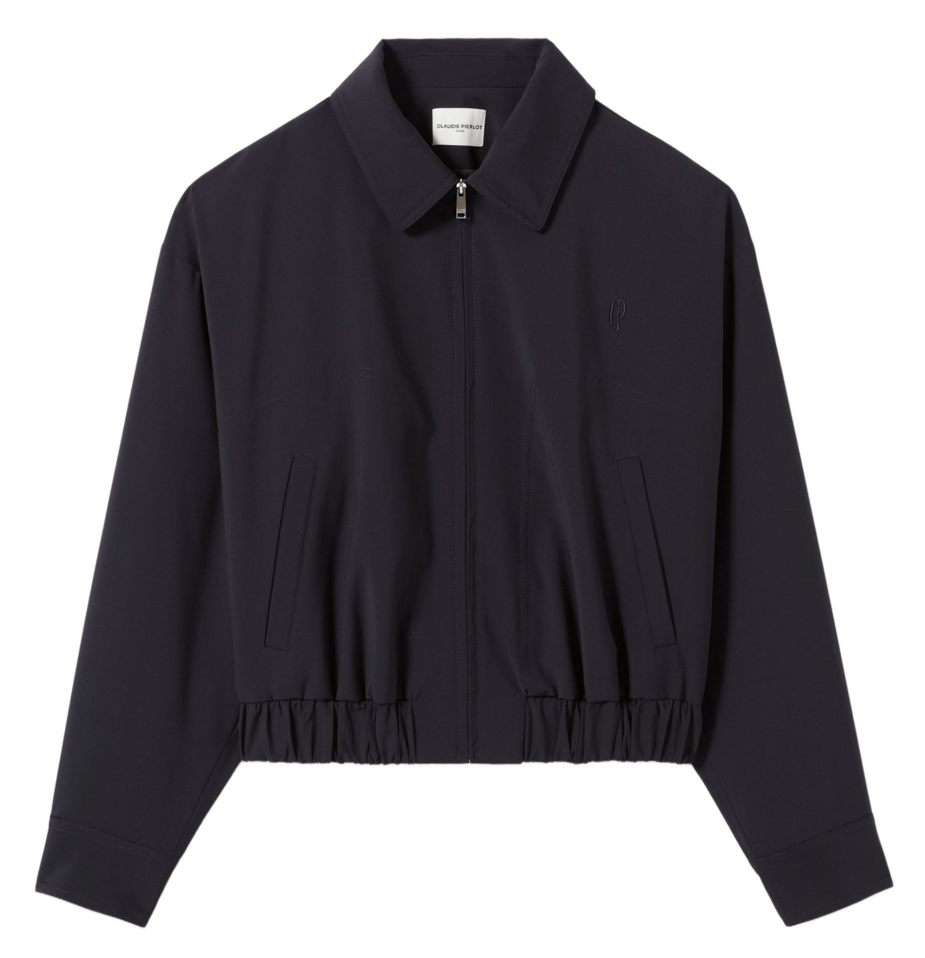 Veste droite col classique en laine mélangée CLAUDIE PIERLOT Bleu