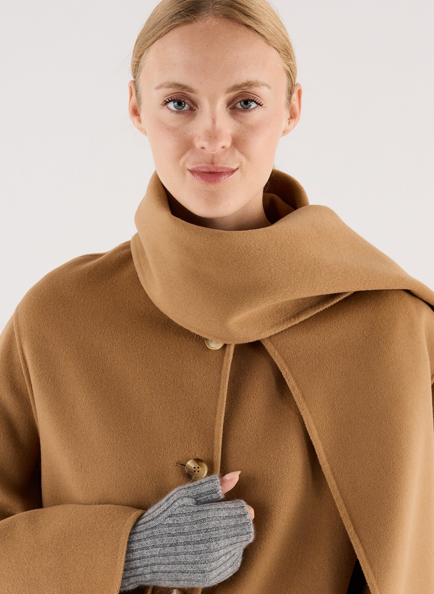Wool-blend coat SAISON 1865 Brown