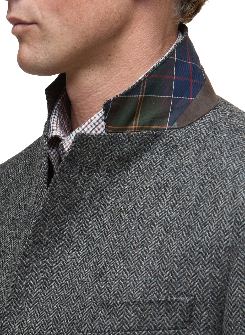 Blazer en tweed BARBOUR Gris
