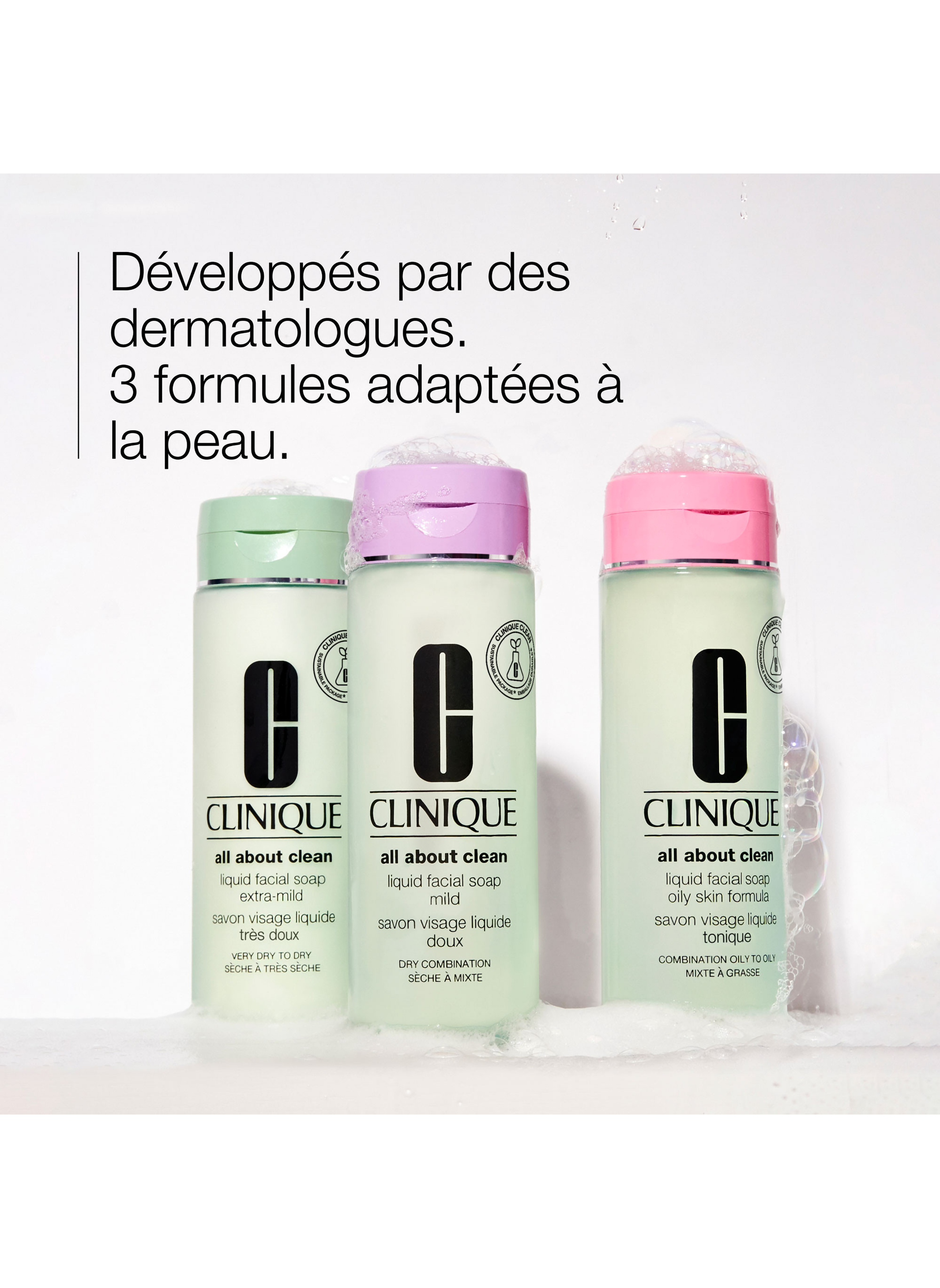 All About Clean™ - Savon Visage Liquide Doux – Peaux sèches à mixtes CLINIQUE No color