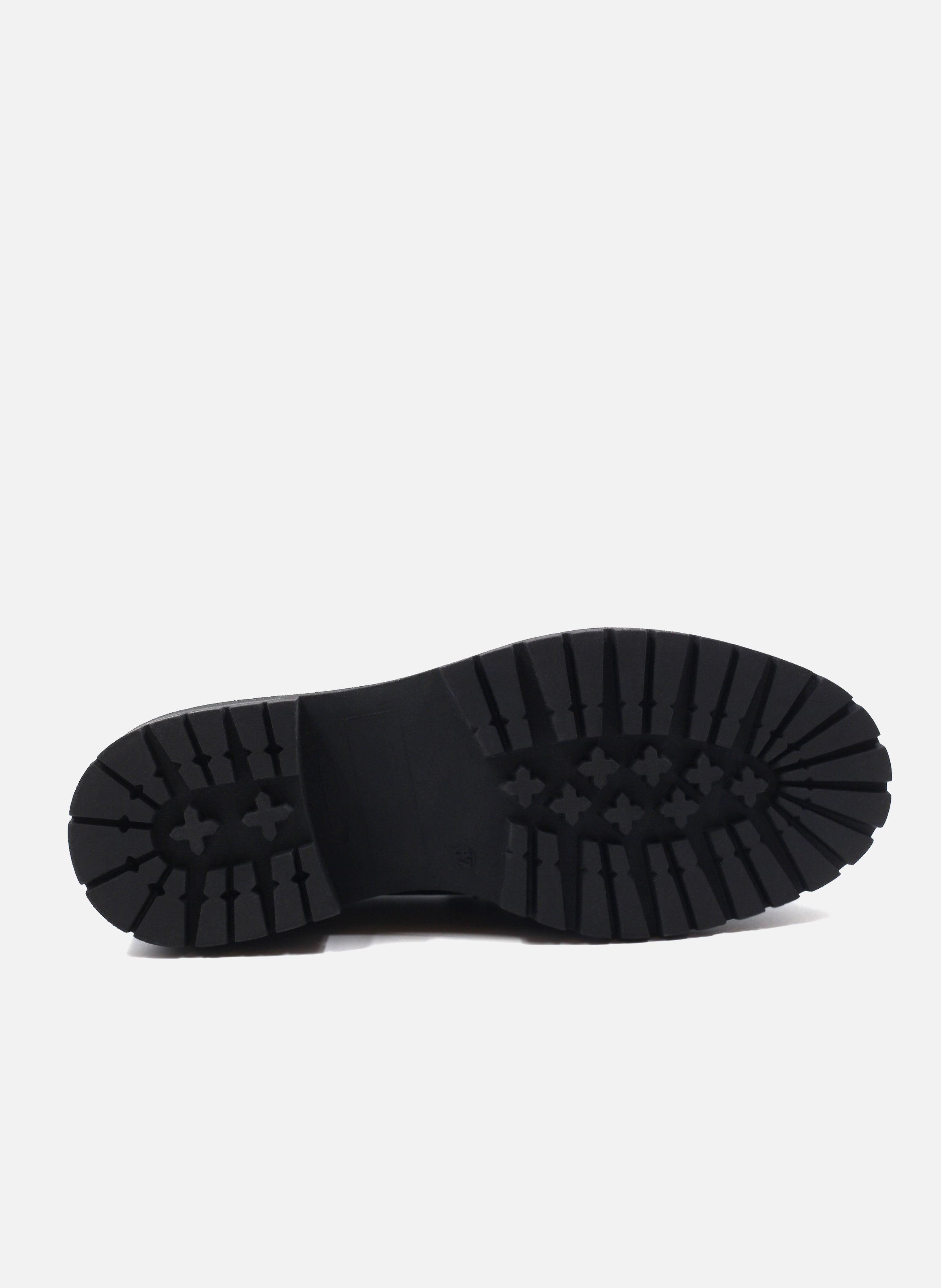 Mocassins crampons cuir lisse JULES & JENN Noir