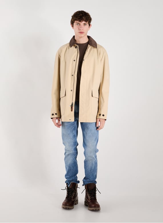 Blouson col classique en coton mélangé | Beige by TIMBERLAND Blouson col classique en coton mélangé Beige