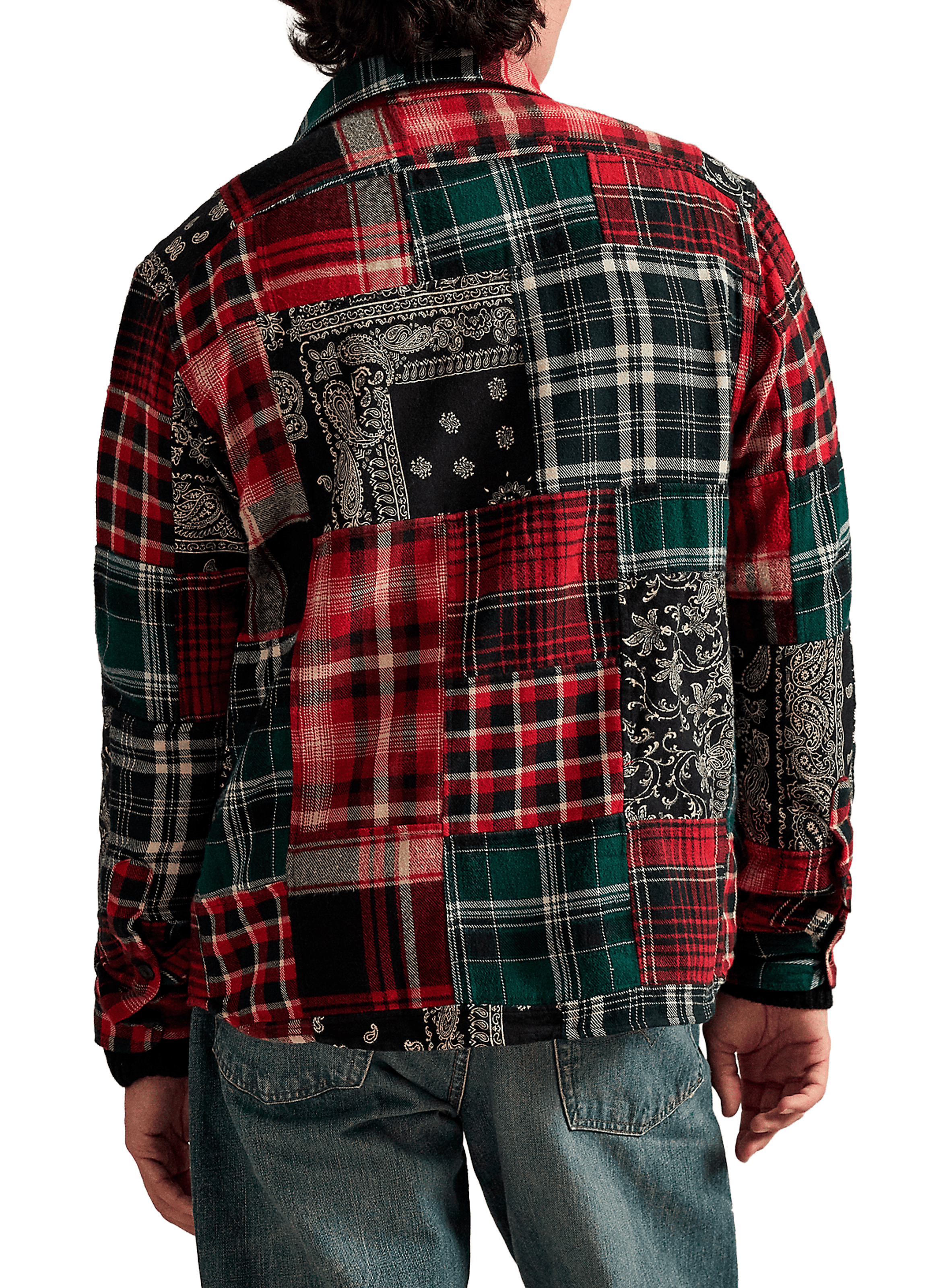 Chemise col classique manches contrastantes en coton POLO RALPH LAUREN Multicolour