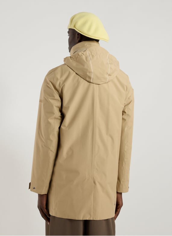 Parka imperméable à capuche rétractable | Marron by AIGLE Parka imperméable à capuche rétractable Marron