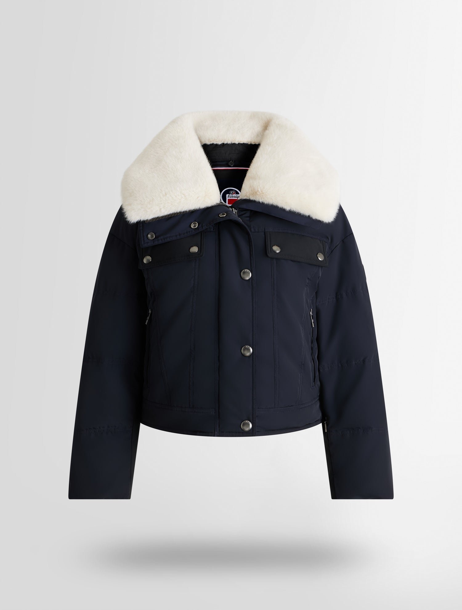 Blouson de ski lakki col panneau côtés FUSALP Bleu