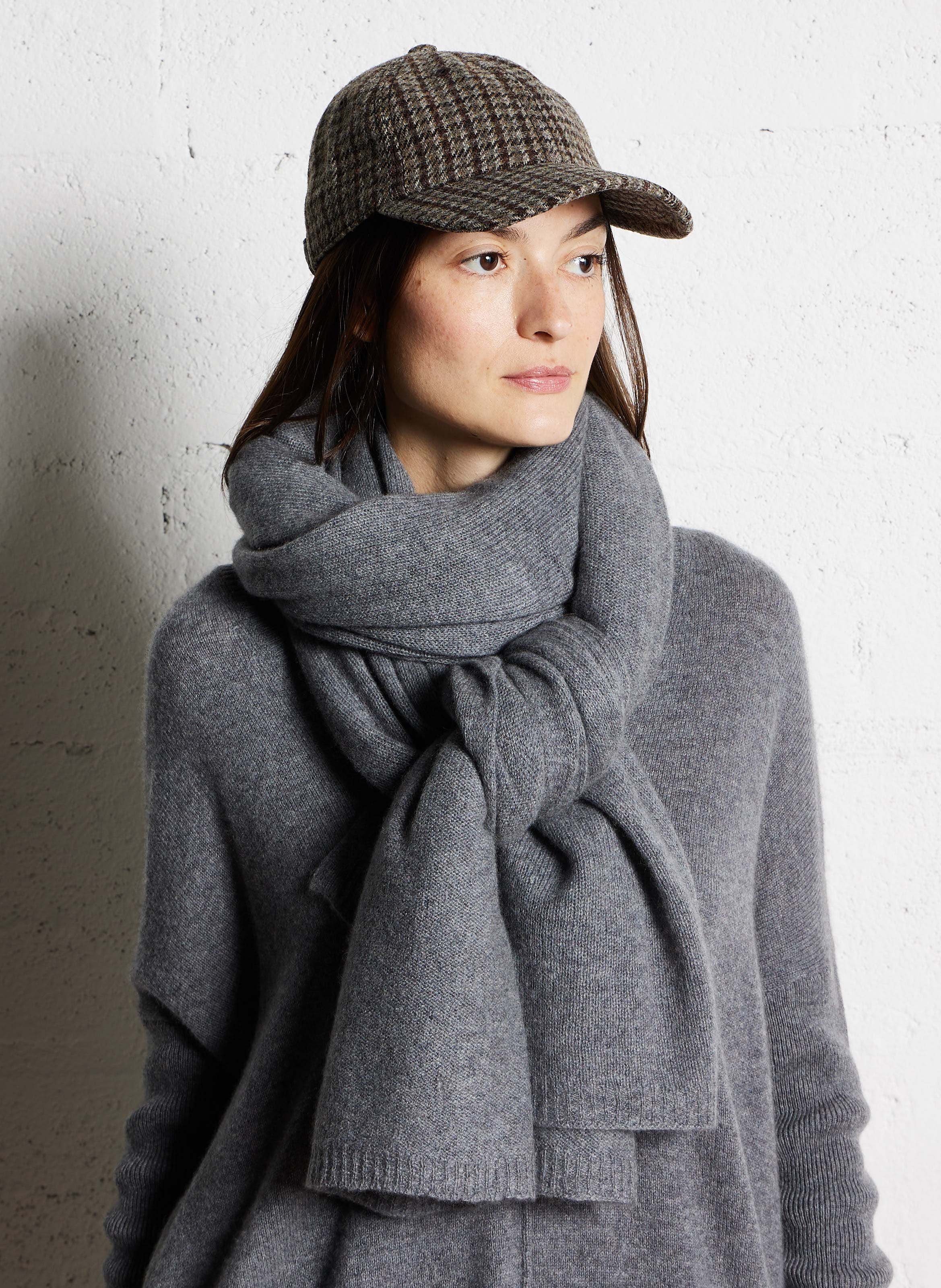 Echarpe en cachemire daizy KUJTEN Argent