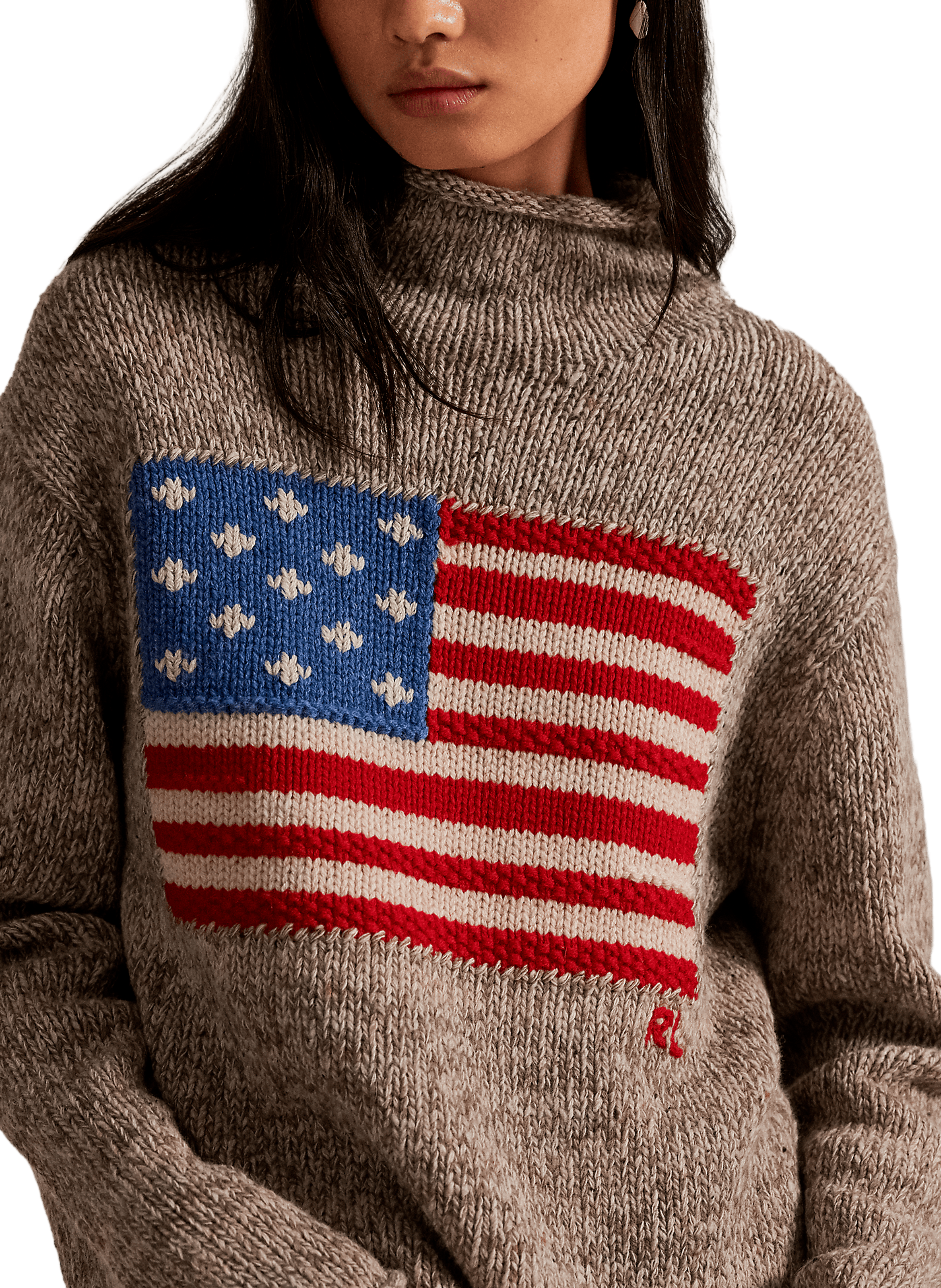 Pull col roulé en laine mélangée POLO RALPH LAUREN Multicolore