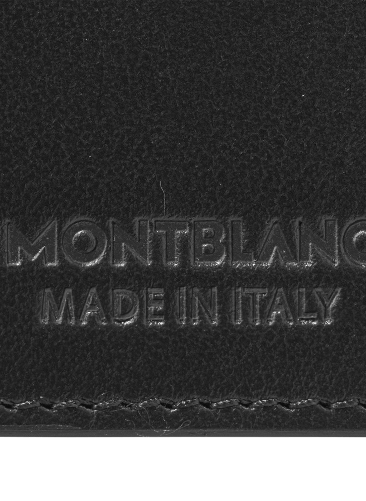 Porte-cartes en cuir texturé MONTBLANC Noir