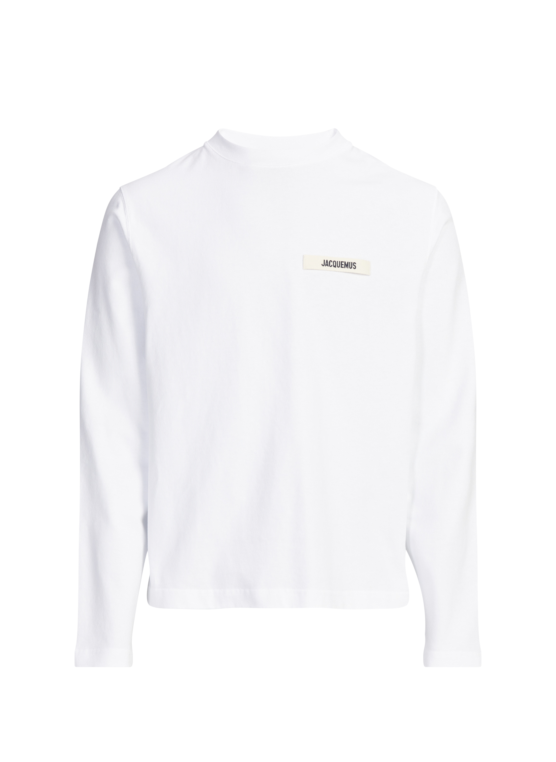 T-shirt manches longues Gros Grain en coton JACQUEMUS Blanc