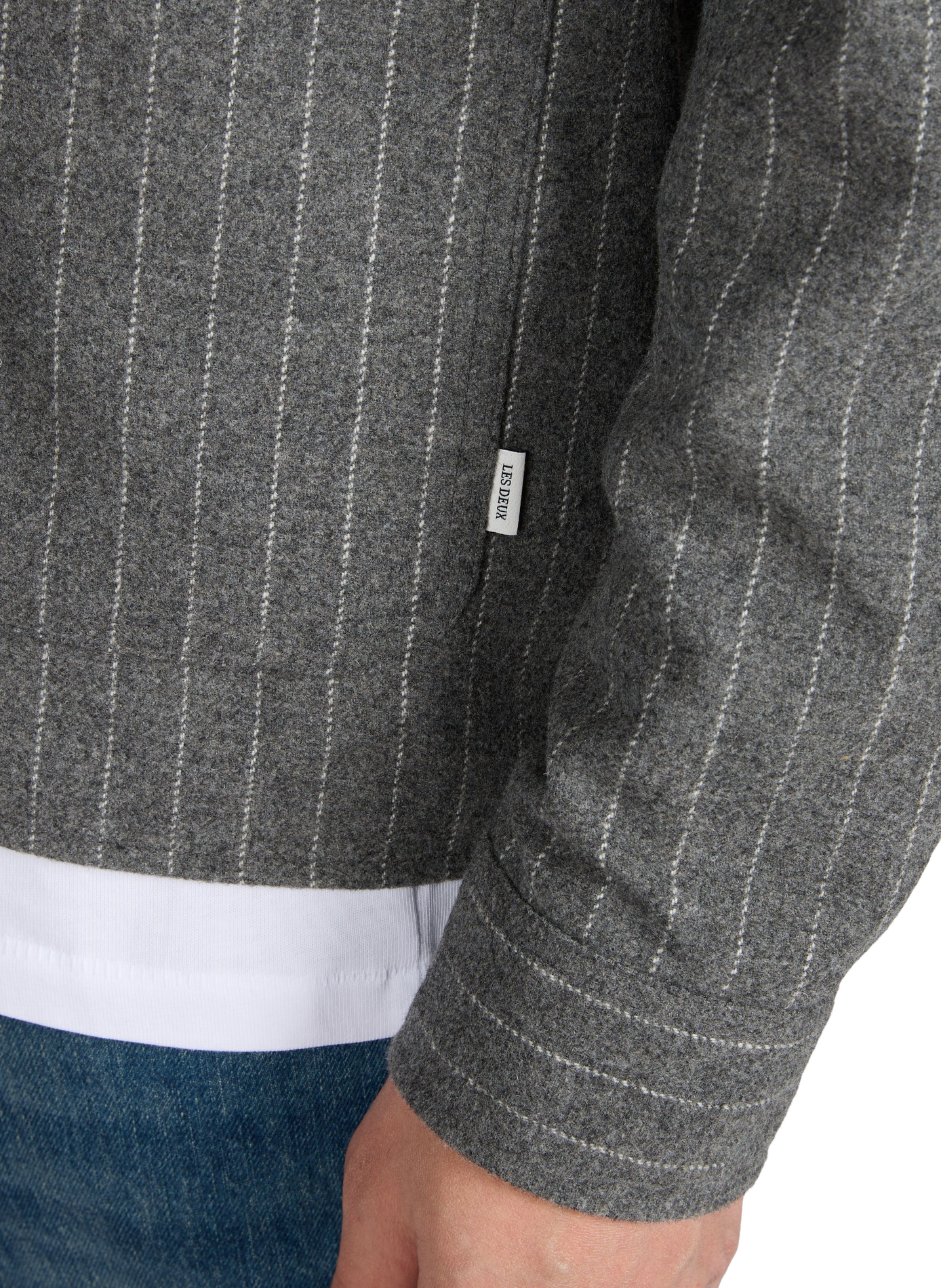 Straight Jacket Layton Pinstripe LES DEUX Grey