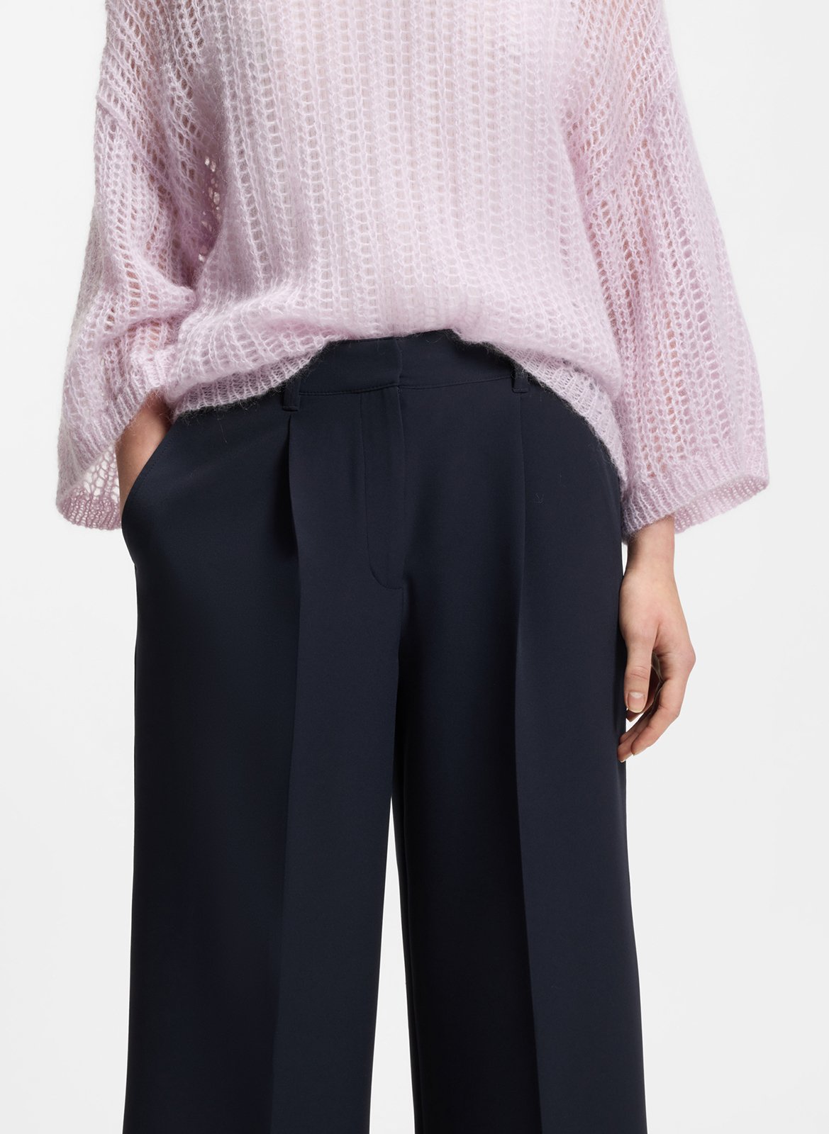 Pantalon droit BOSS Bleu