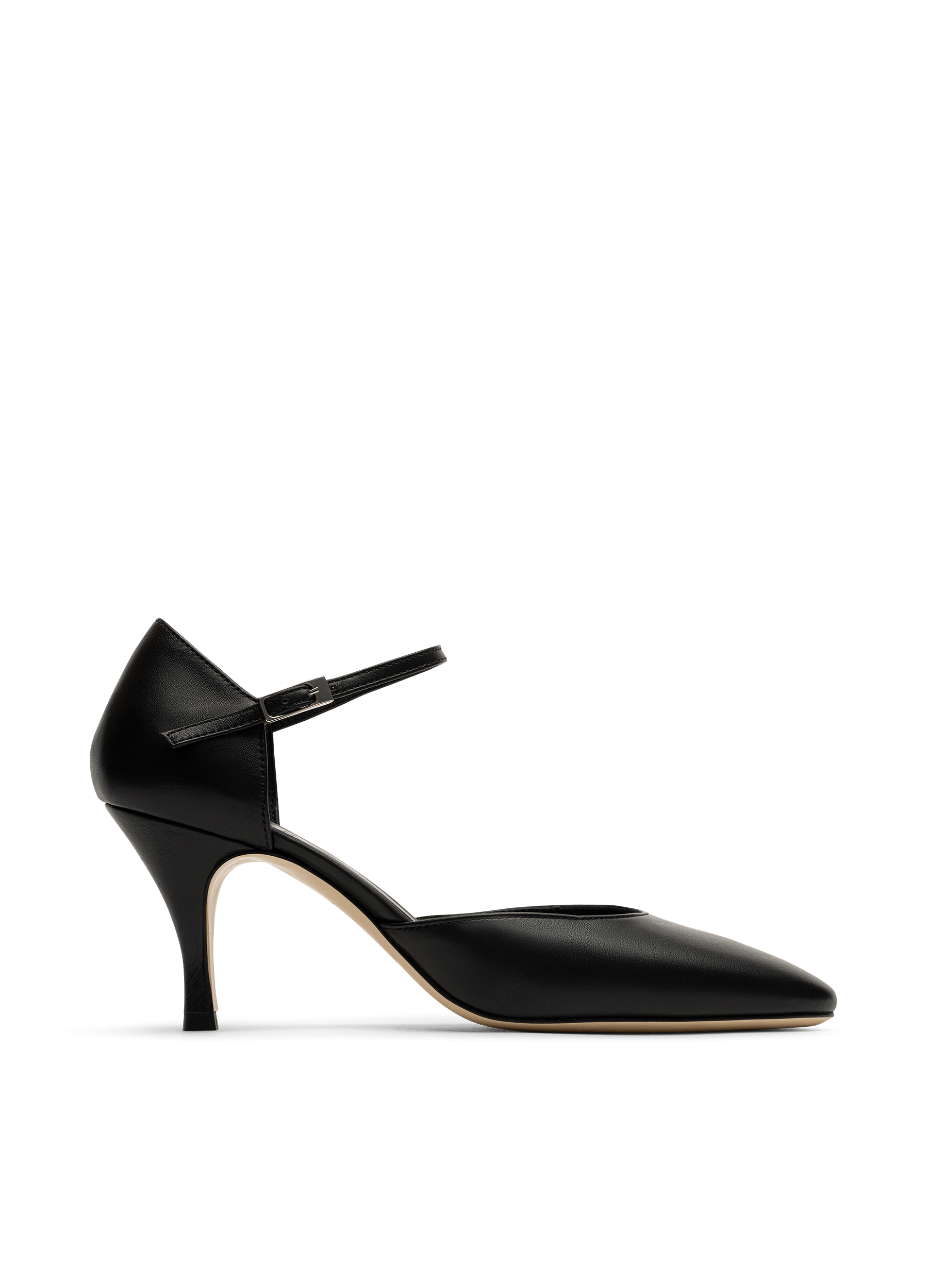 Escarpins deva en veau lisse PARALLELE Noir