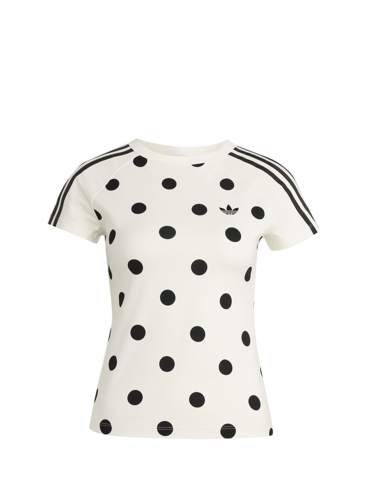 Slim Cali polka dot T-shirt ADIDAS White