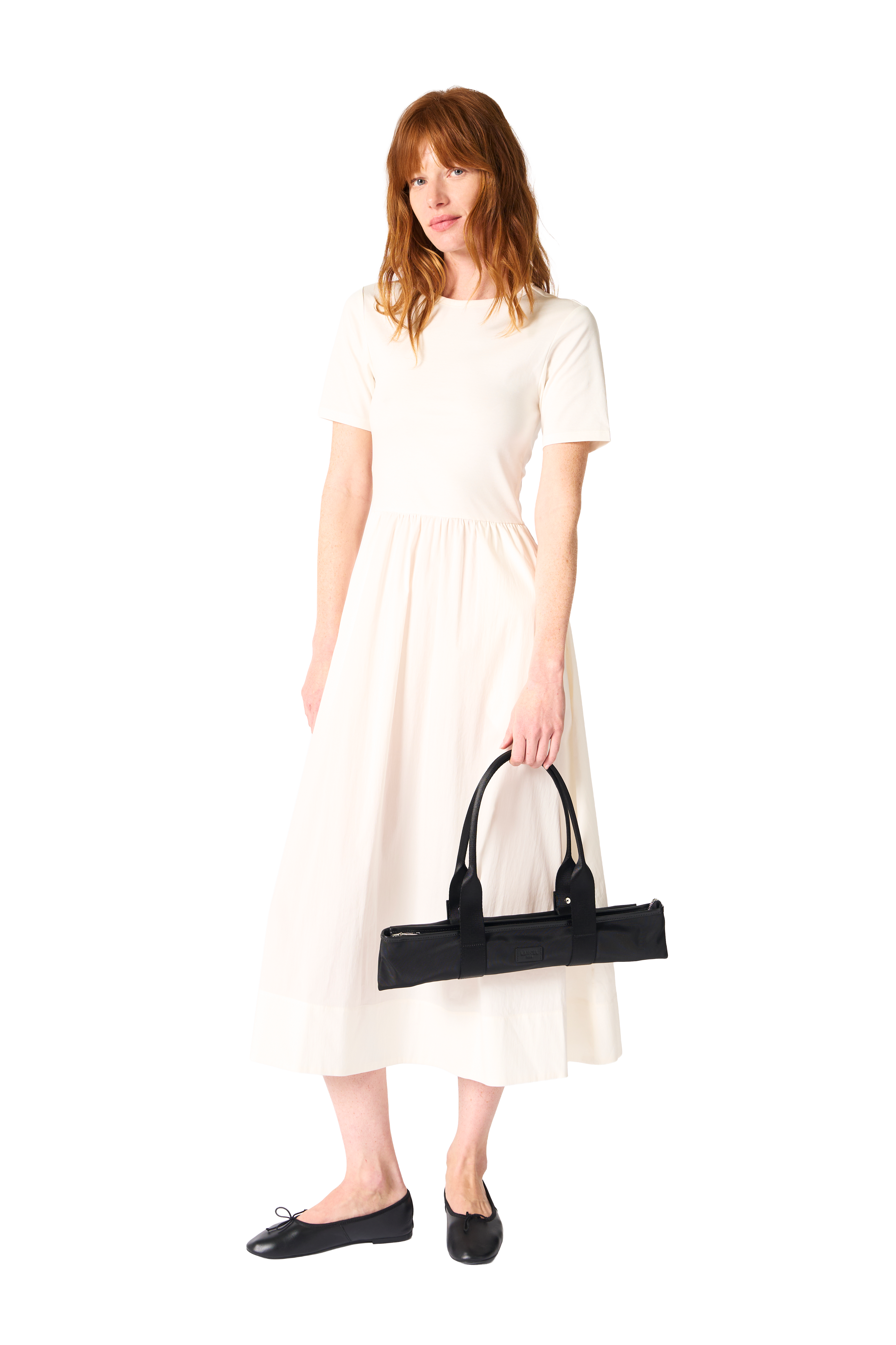 Sac cabas zippé m mistral rollable de lancel en nylon LANCEL Noir