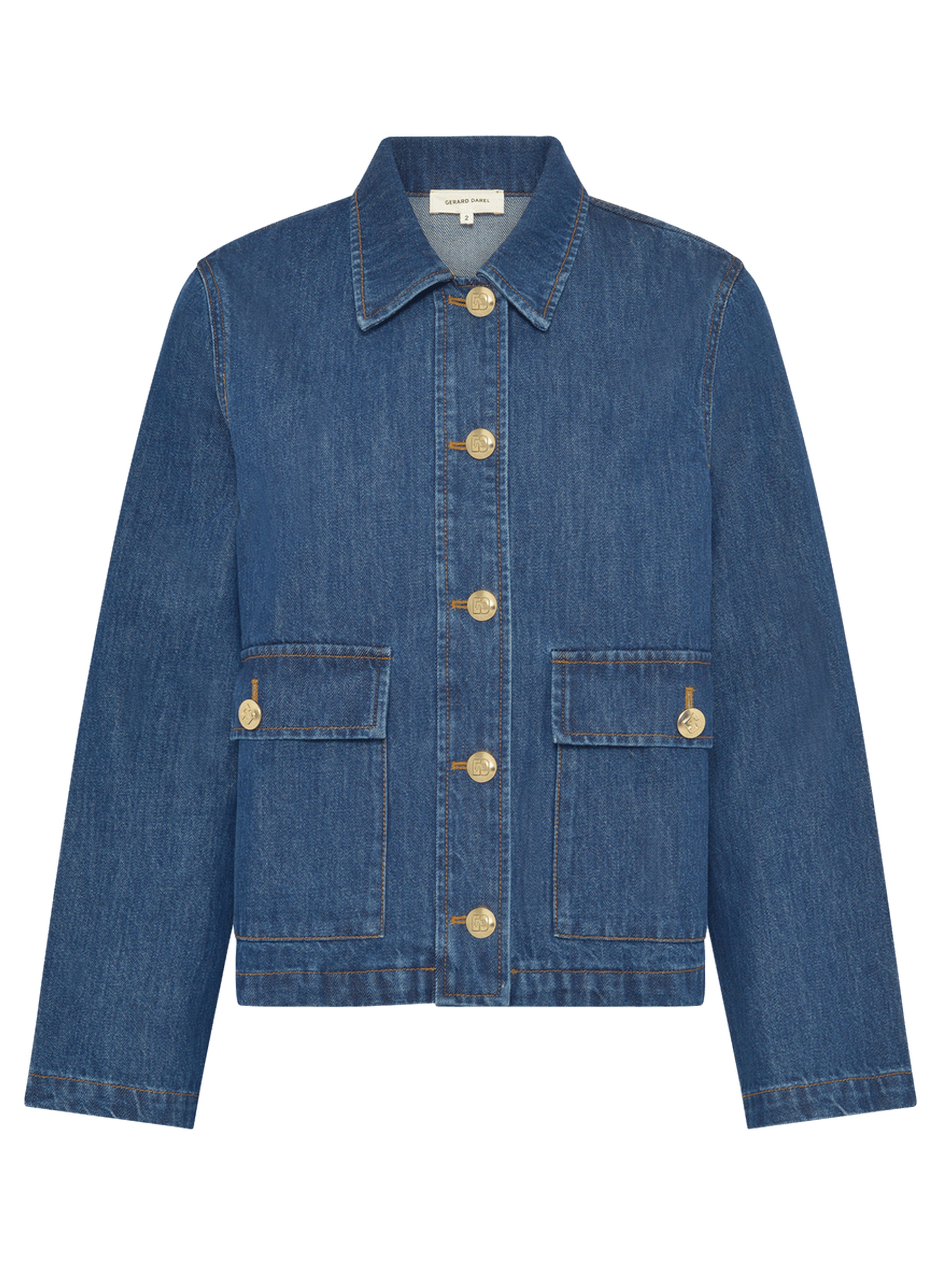 Veste droite en denim brut - taina GERARD DAREL Bleu