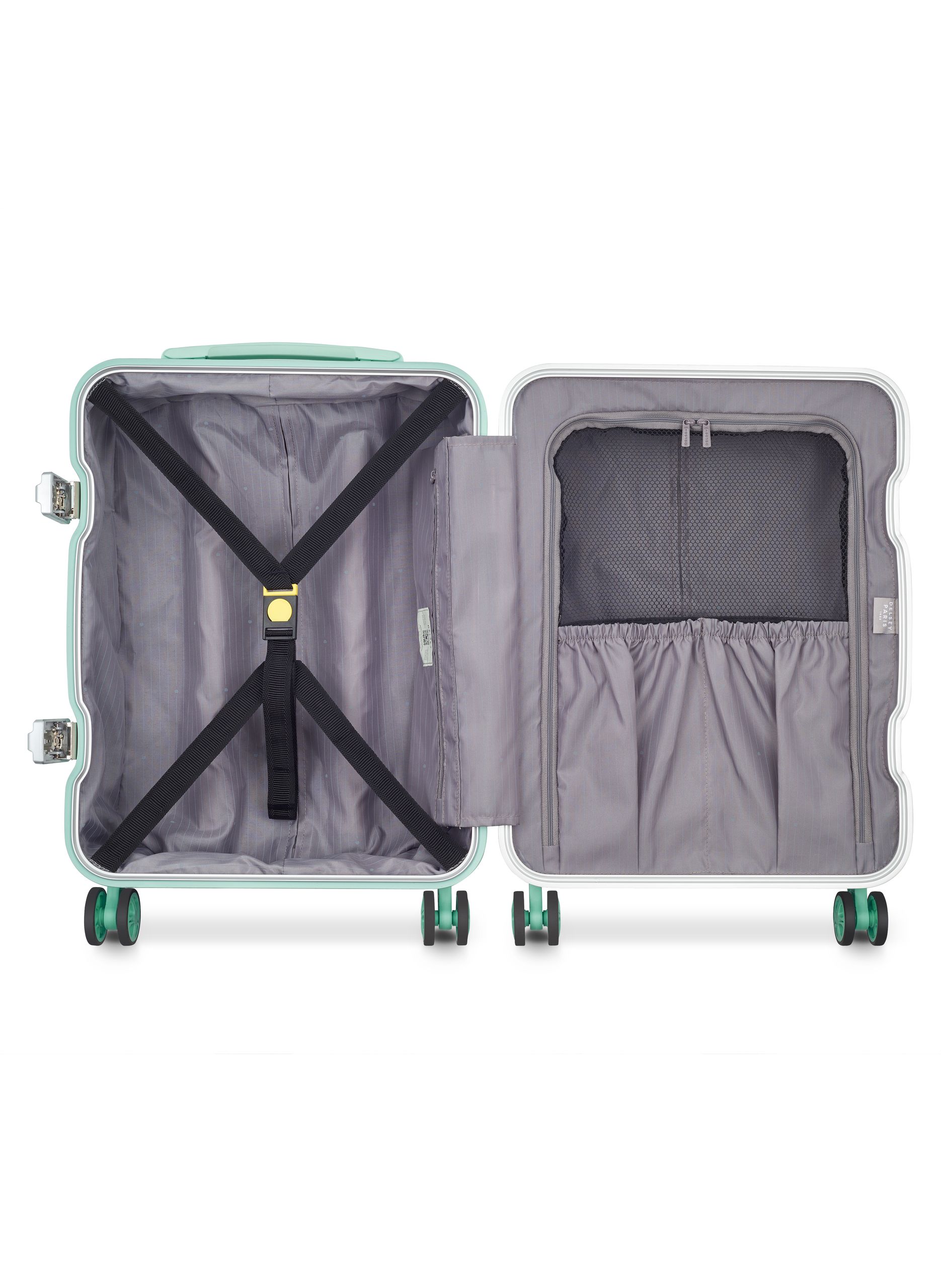 Valise cabine rigide taille s - bastille 2.0 DELSEY PARIS Vert