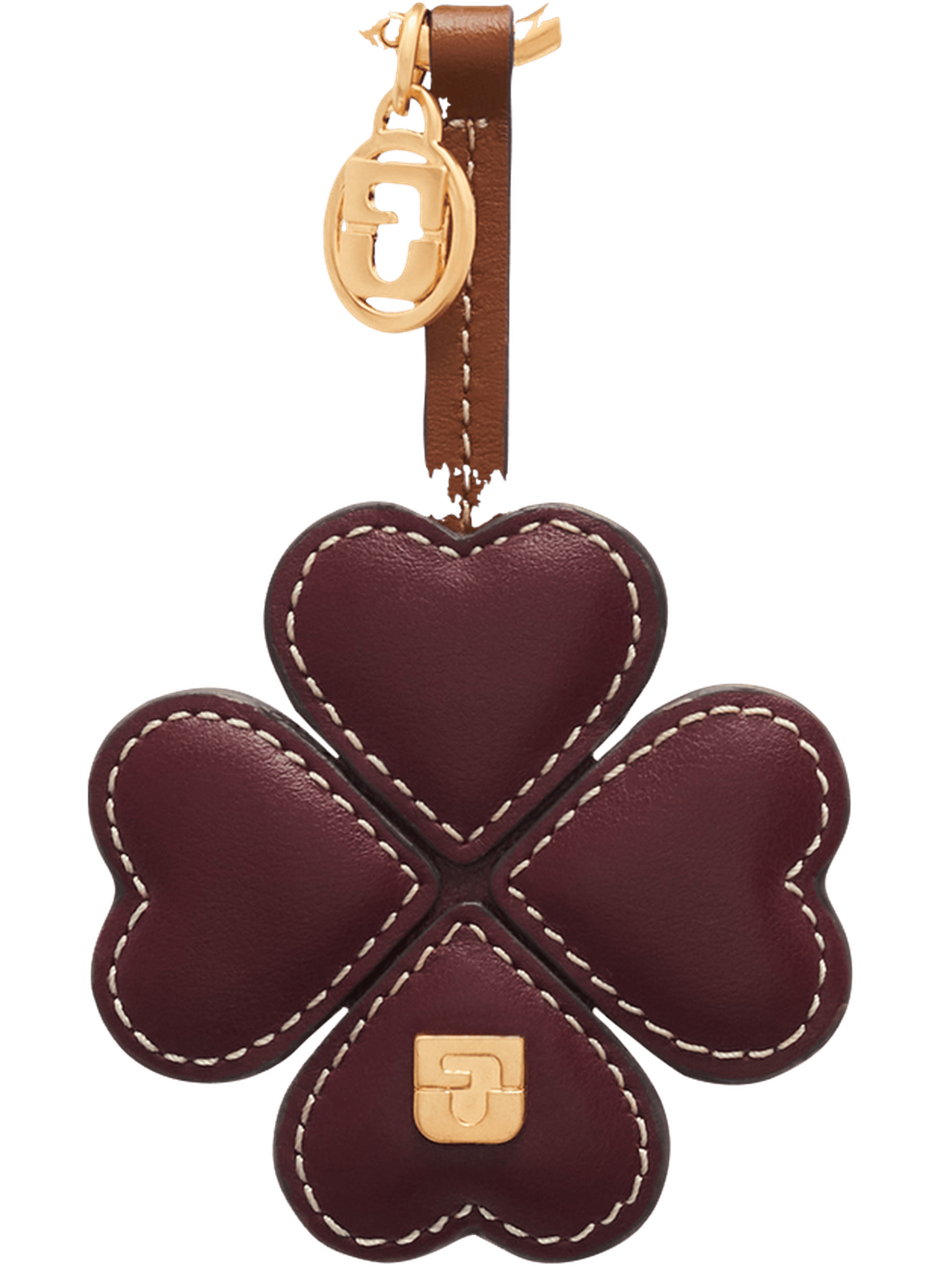 Charm en cuir – 4 feuilles gd GERARD DAREL Rouge