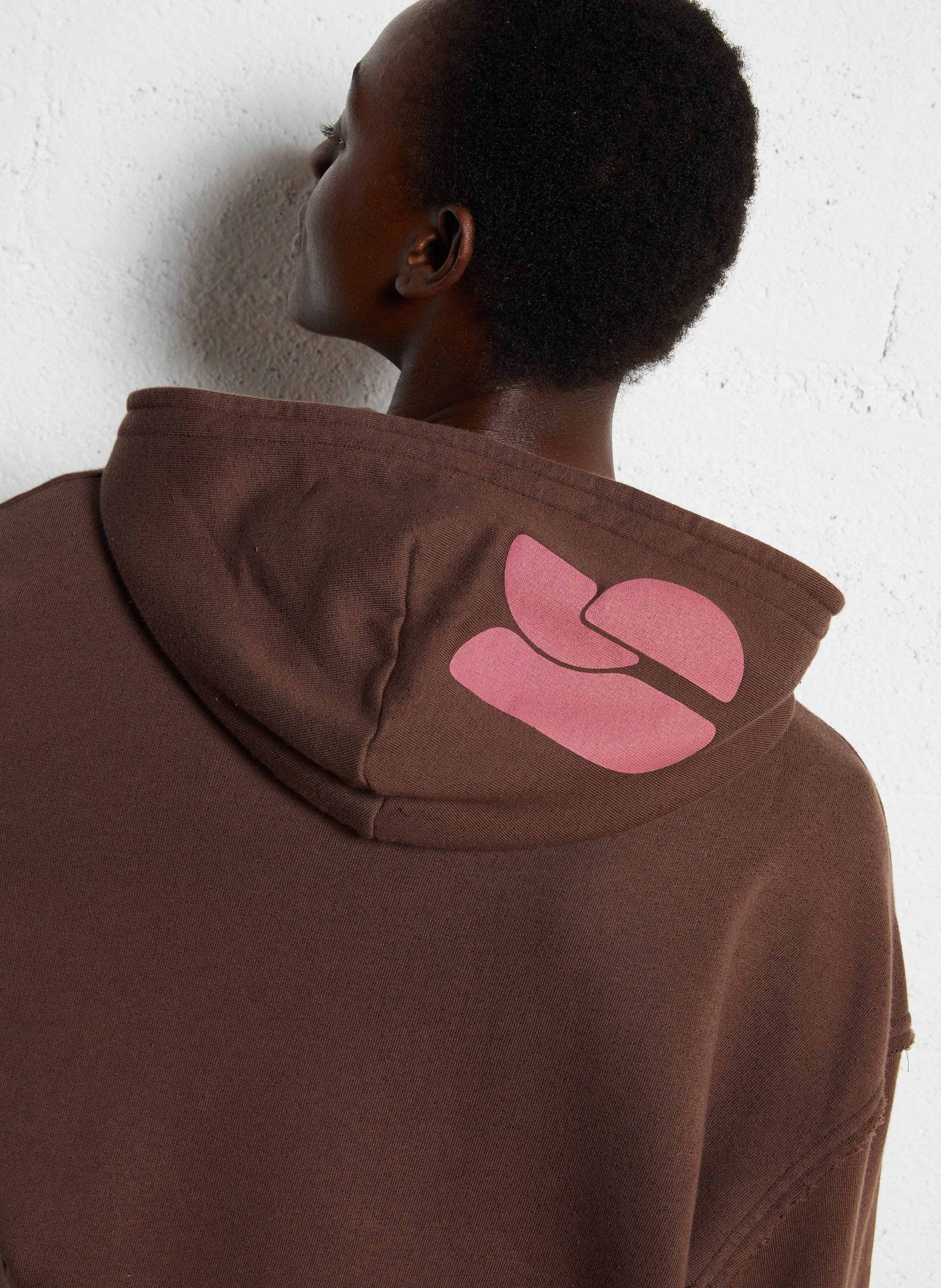 Sweat droit en coton mélangé pimbus BA&SH Marron