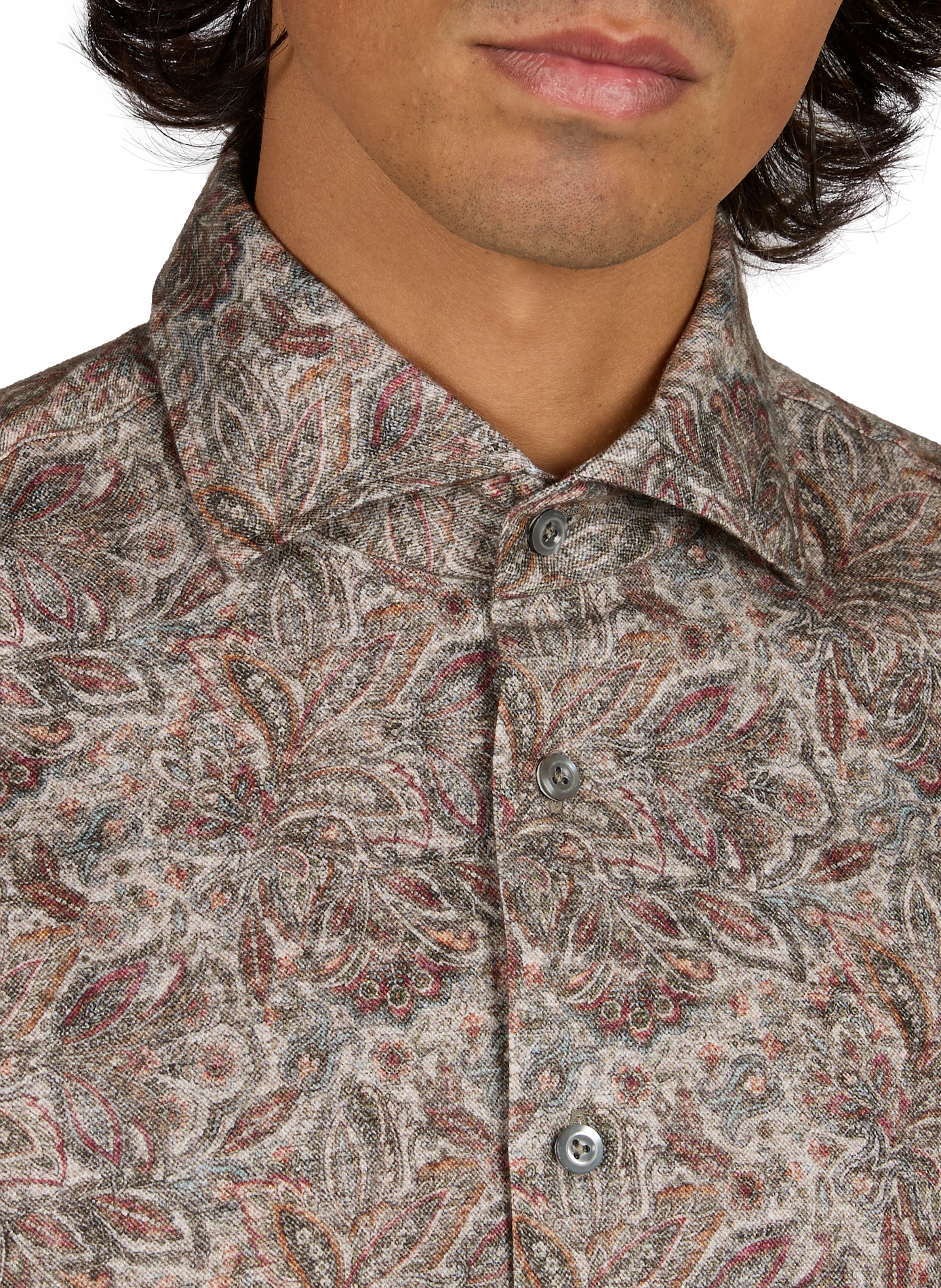 Slim-fit cotton shirt VAN LAACK Blue