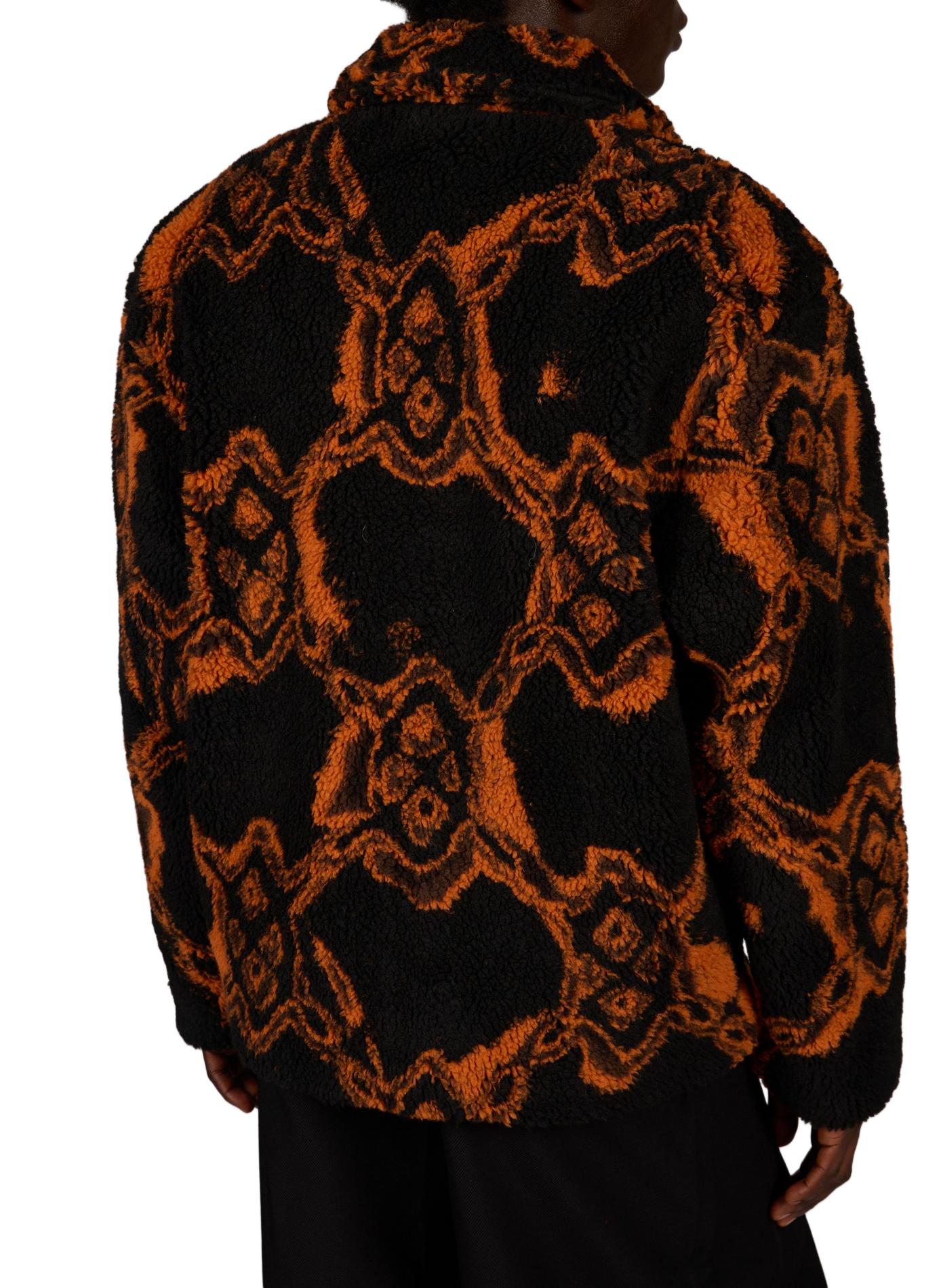 Printed High-Neck Fleece Jacket DAILY PAPER Black