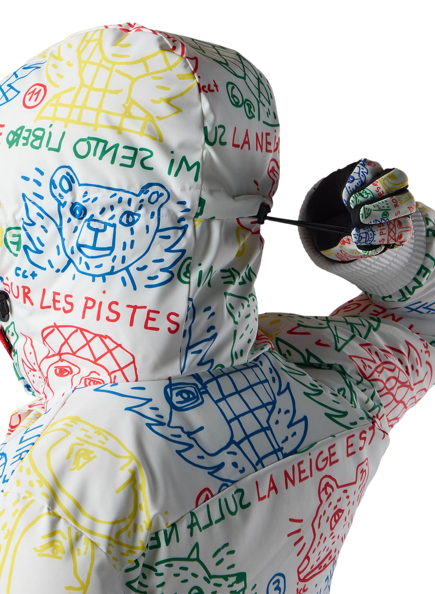 Skijacke mit Print und Kapuze ROSSIGNOL Mehrfarbig