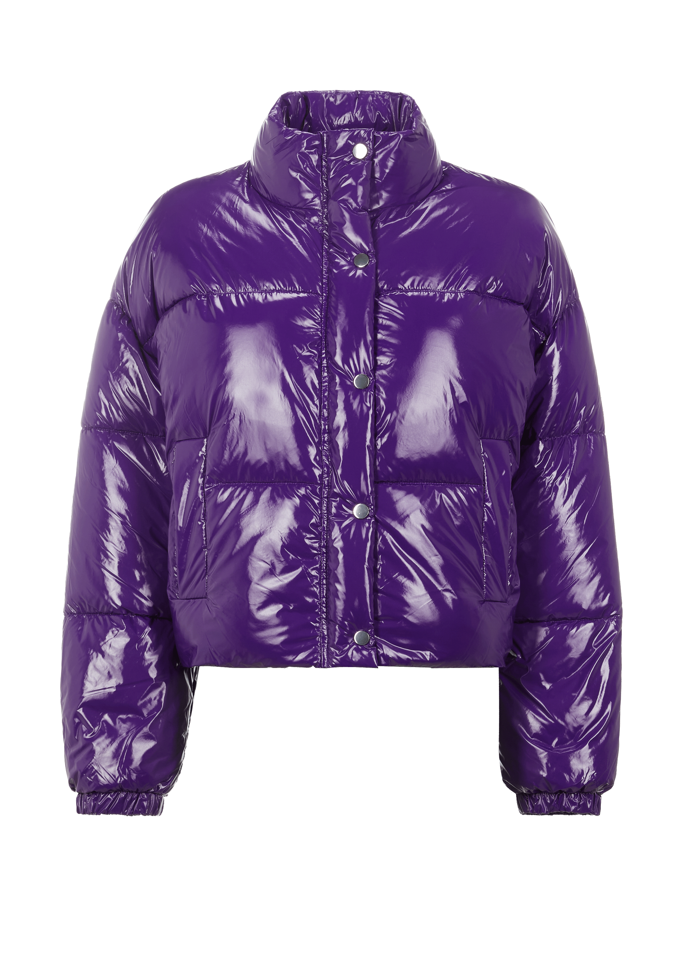 SAISON 1865 Patent padded jacket Purple