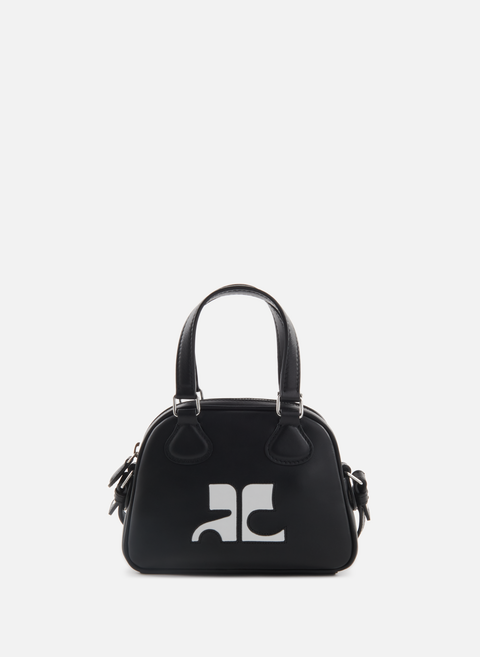 Leather shoulder bag BlackCOURRÈGES 