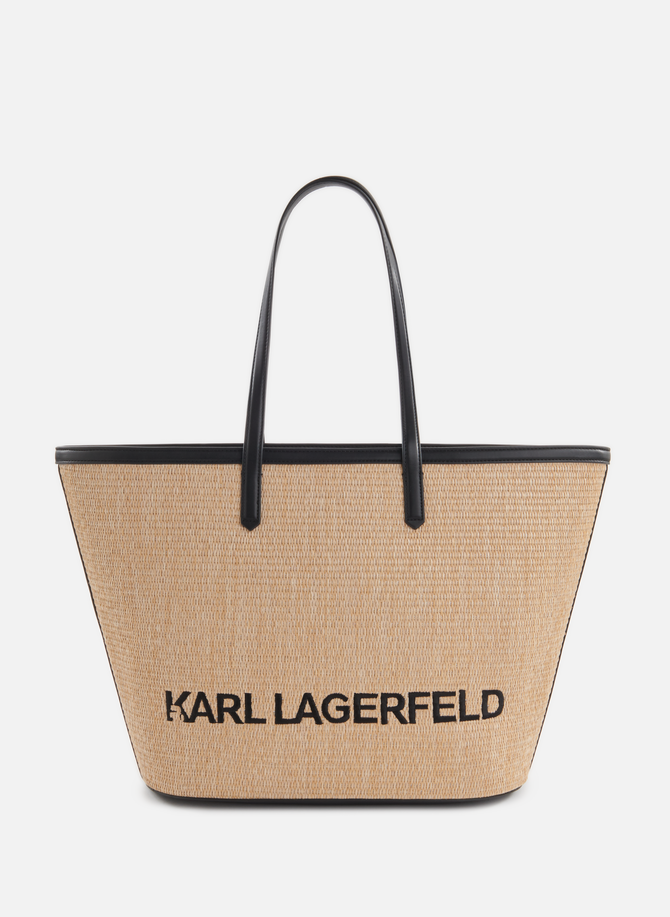 KARL LAGERFELD Stroh-Einkaufstasche