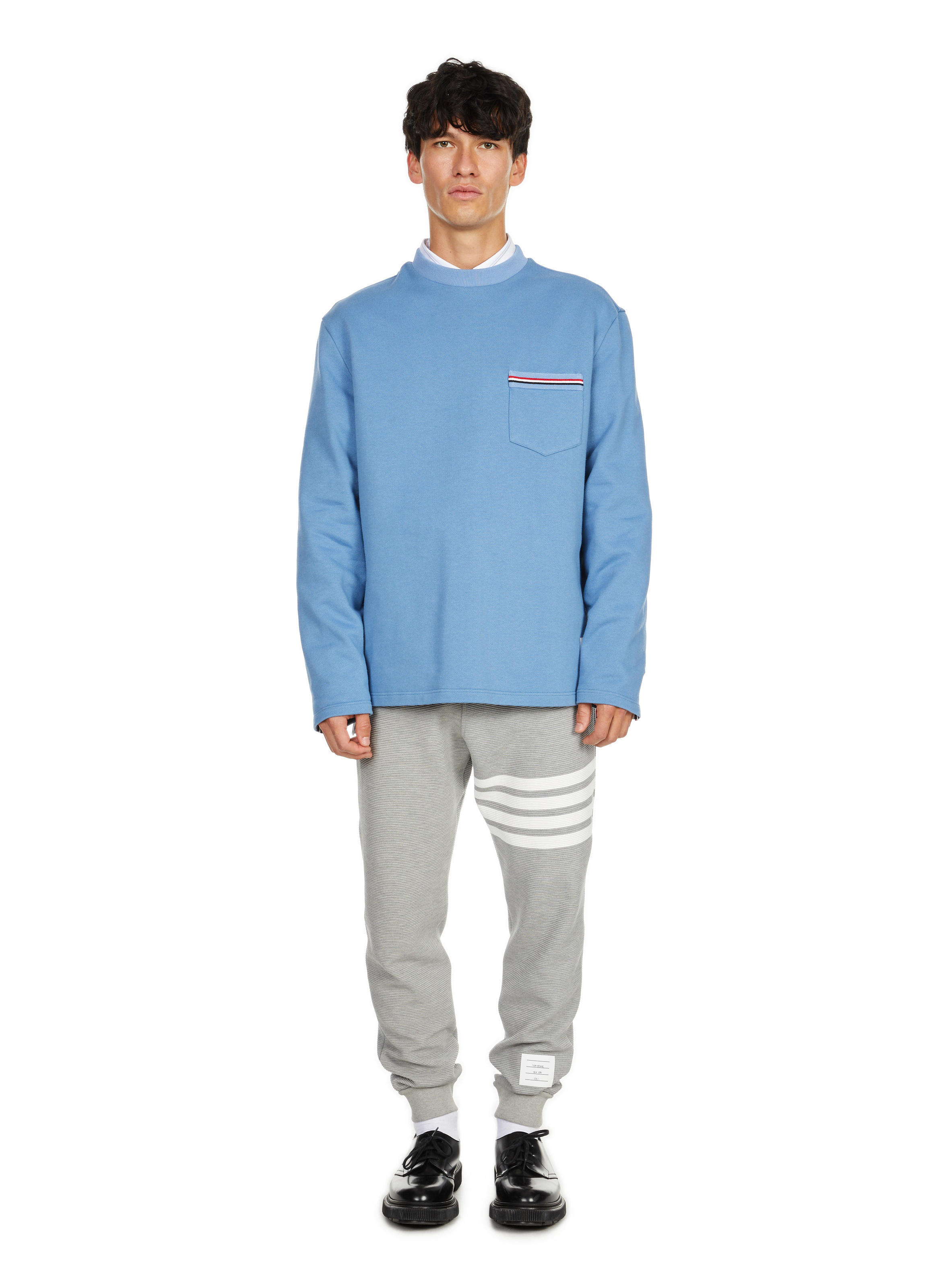 Sweatshirt oversize en coton Bleu