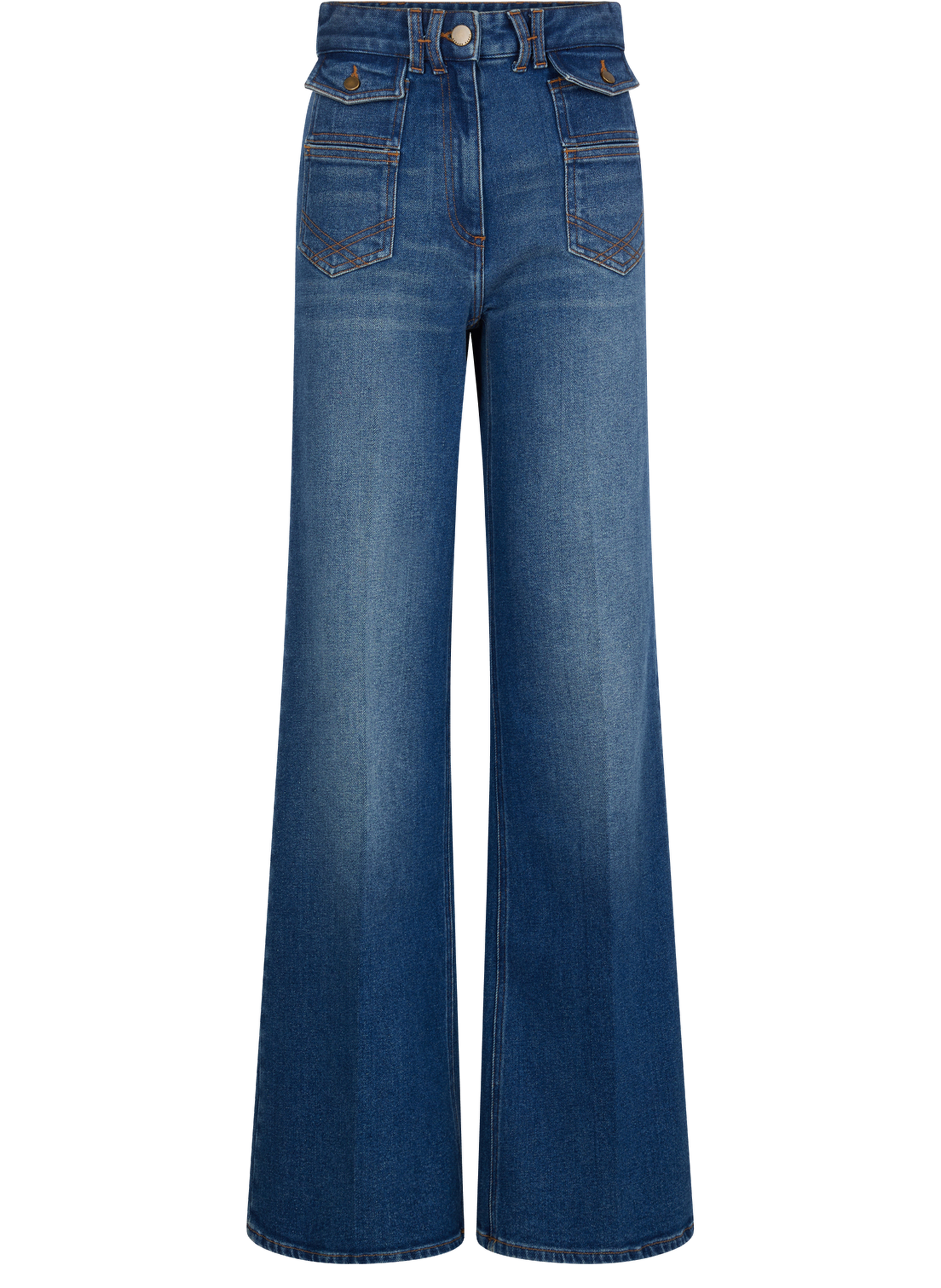 Jean flare denim brut - anna GERARD DAREL Bleu