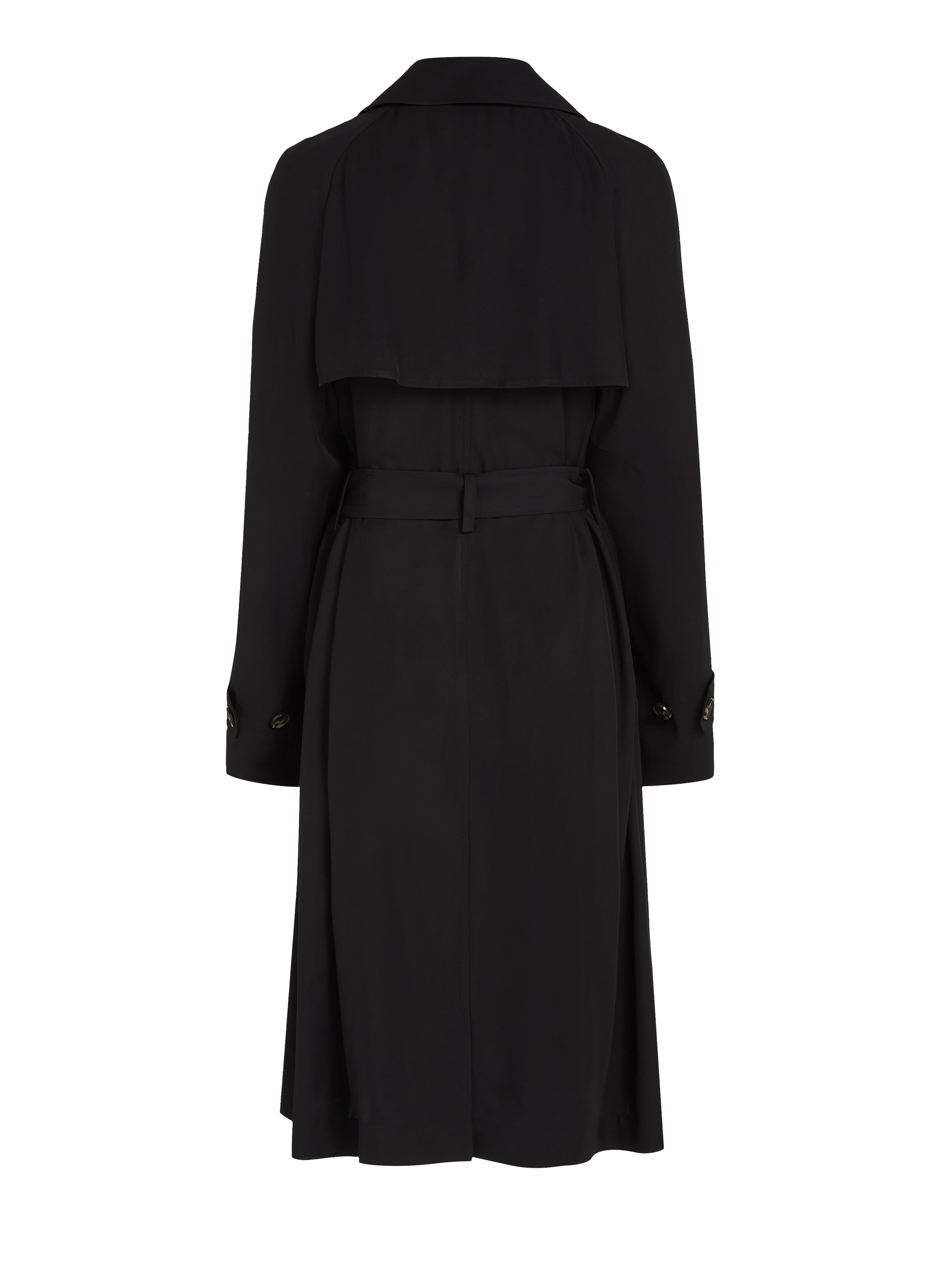 Trench-coat croisé ceinturé TOMMY HILFIGER Noir