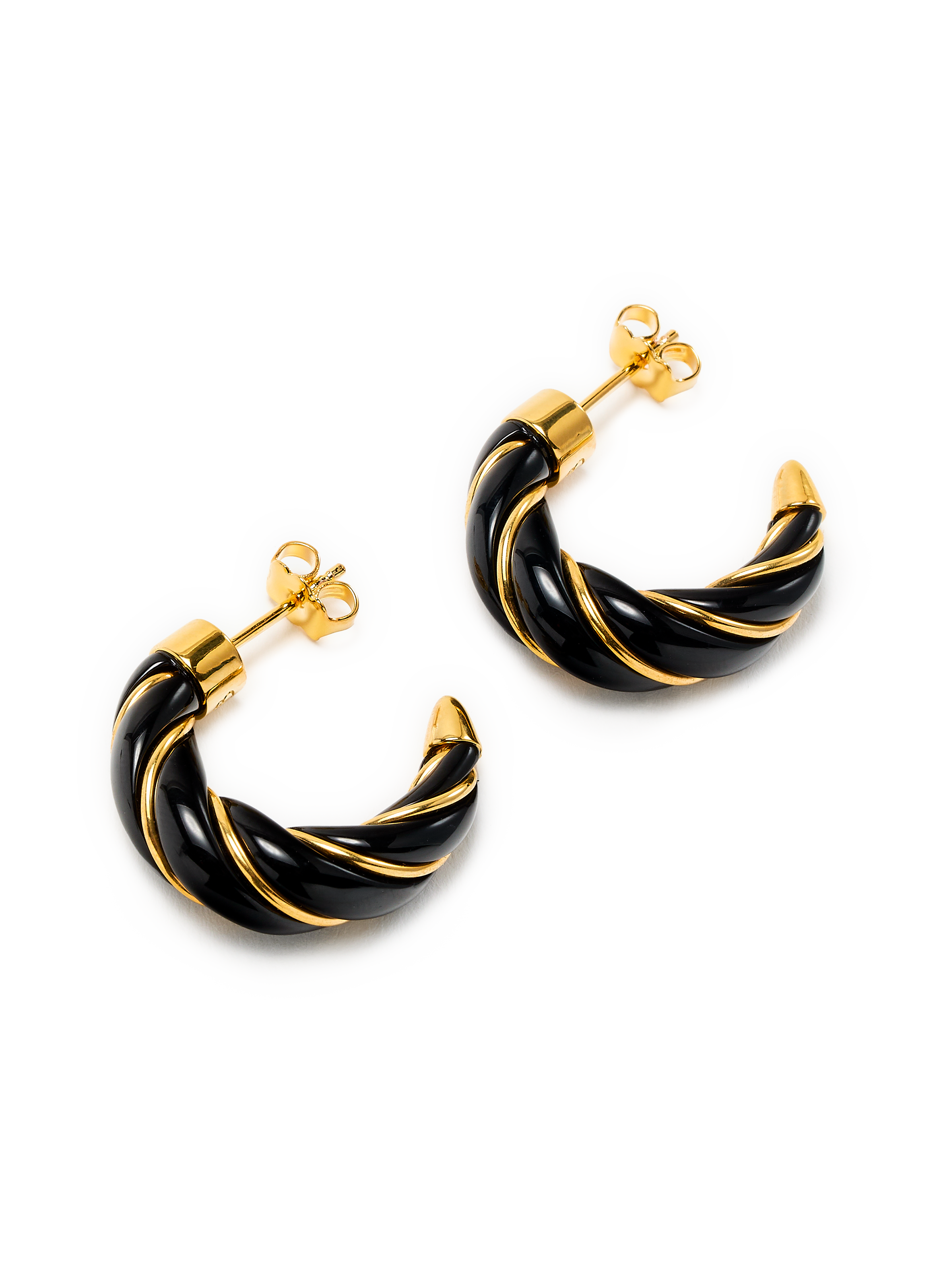 Boucles d&#039;oreille Diana AURELIE BIDERMANN Noir