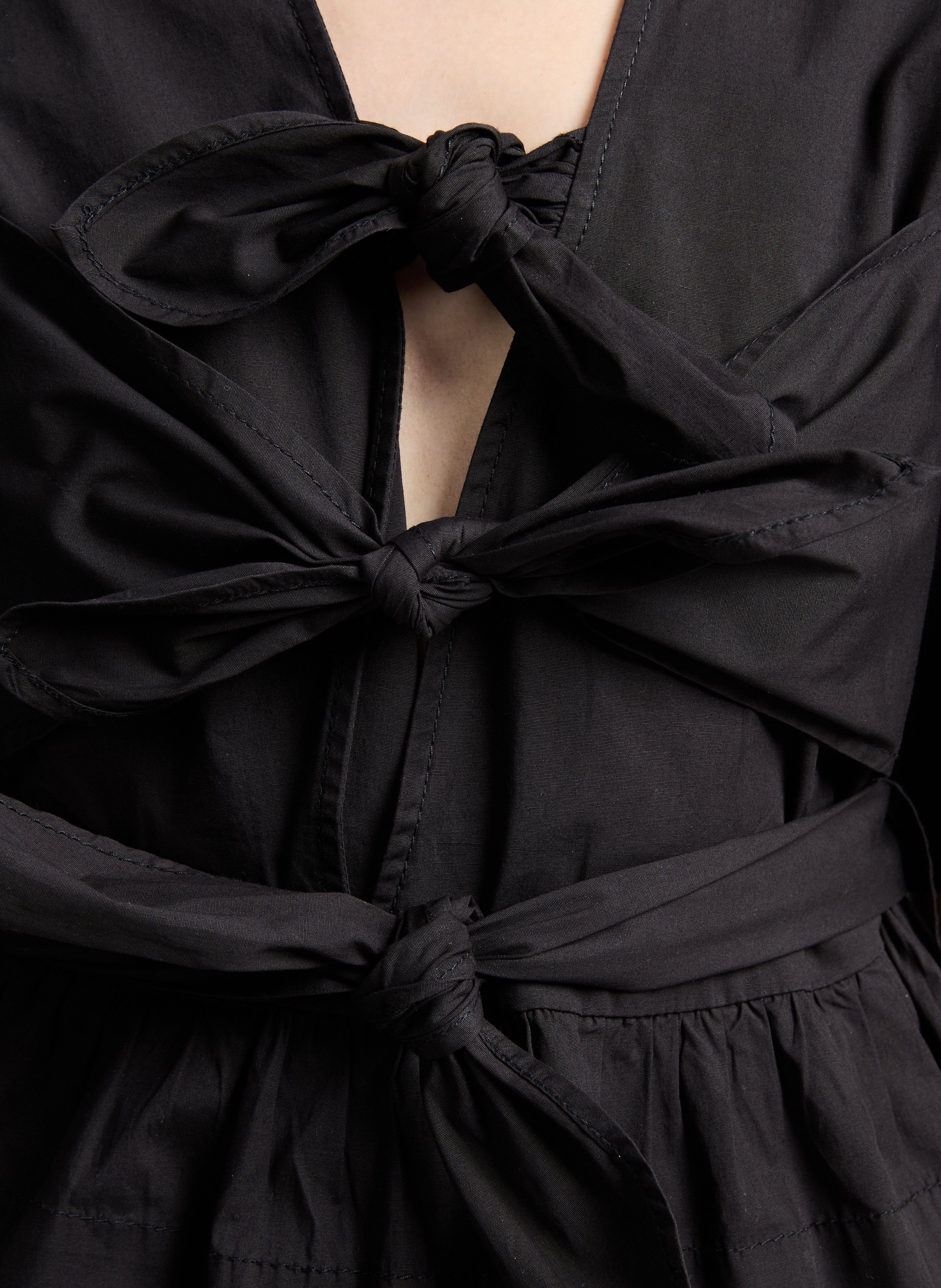 Cotton Blouse GANNI Black