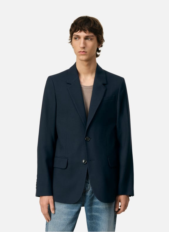 Veste deux boutons Bleu by AMI PARIS AMI PARIS Veste deux boutons Bleu