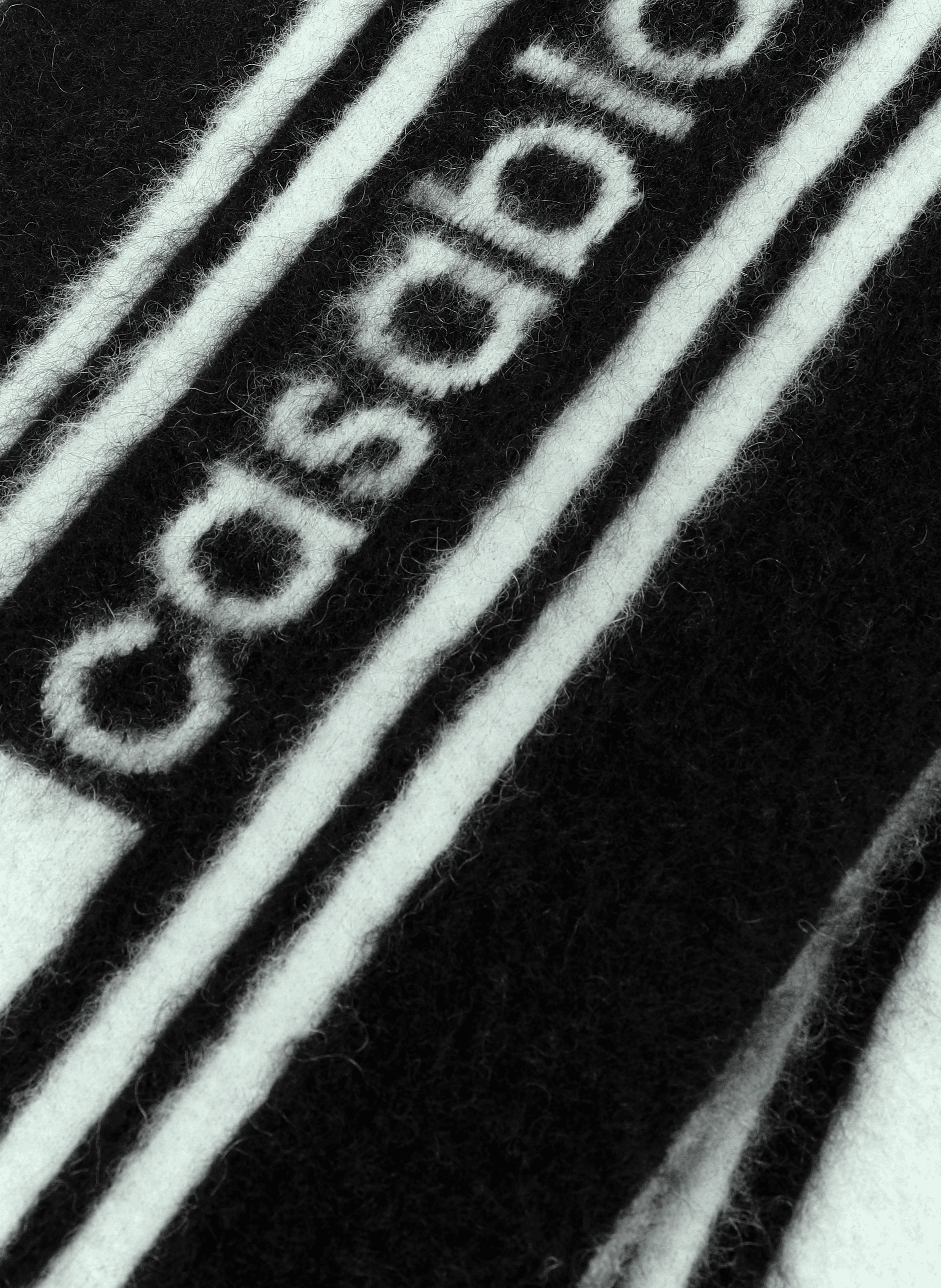 Check scarf CASABLANCA PARIS Black