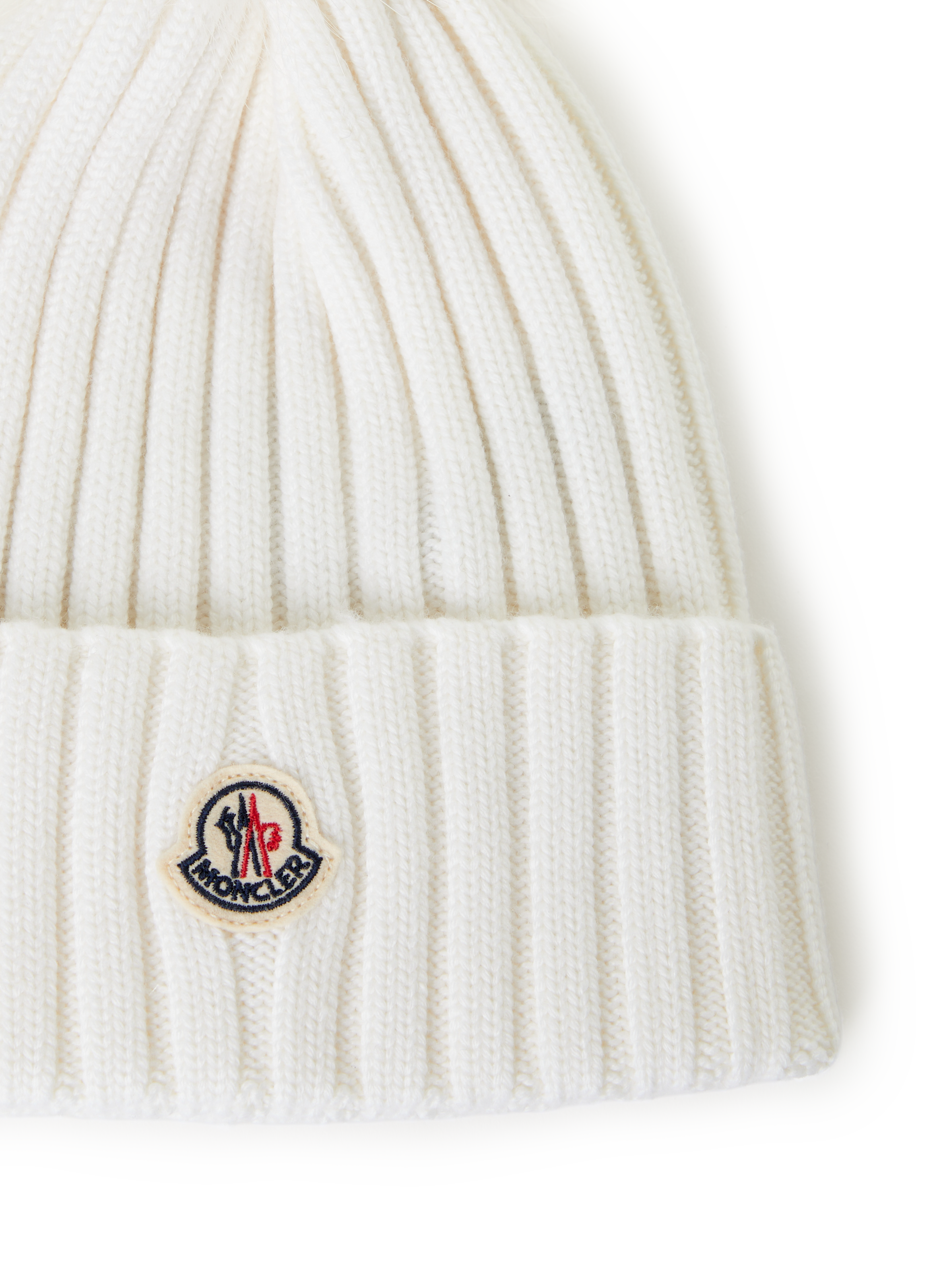 Logo beanie MONCLER White