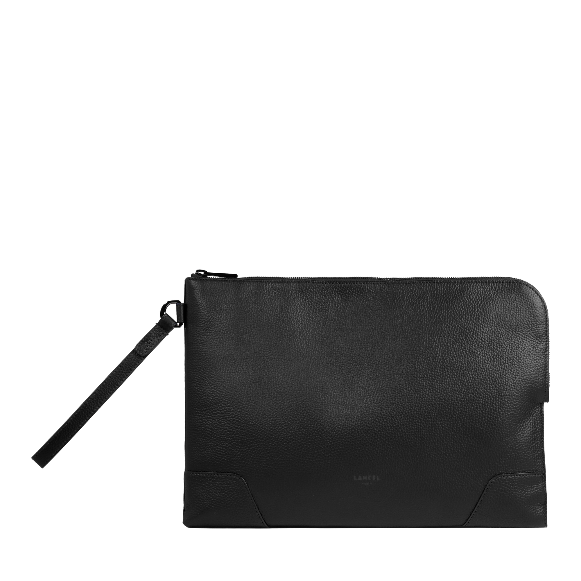 Pochette zippée l charlie de lancel en cuir LANCEL Noir