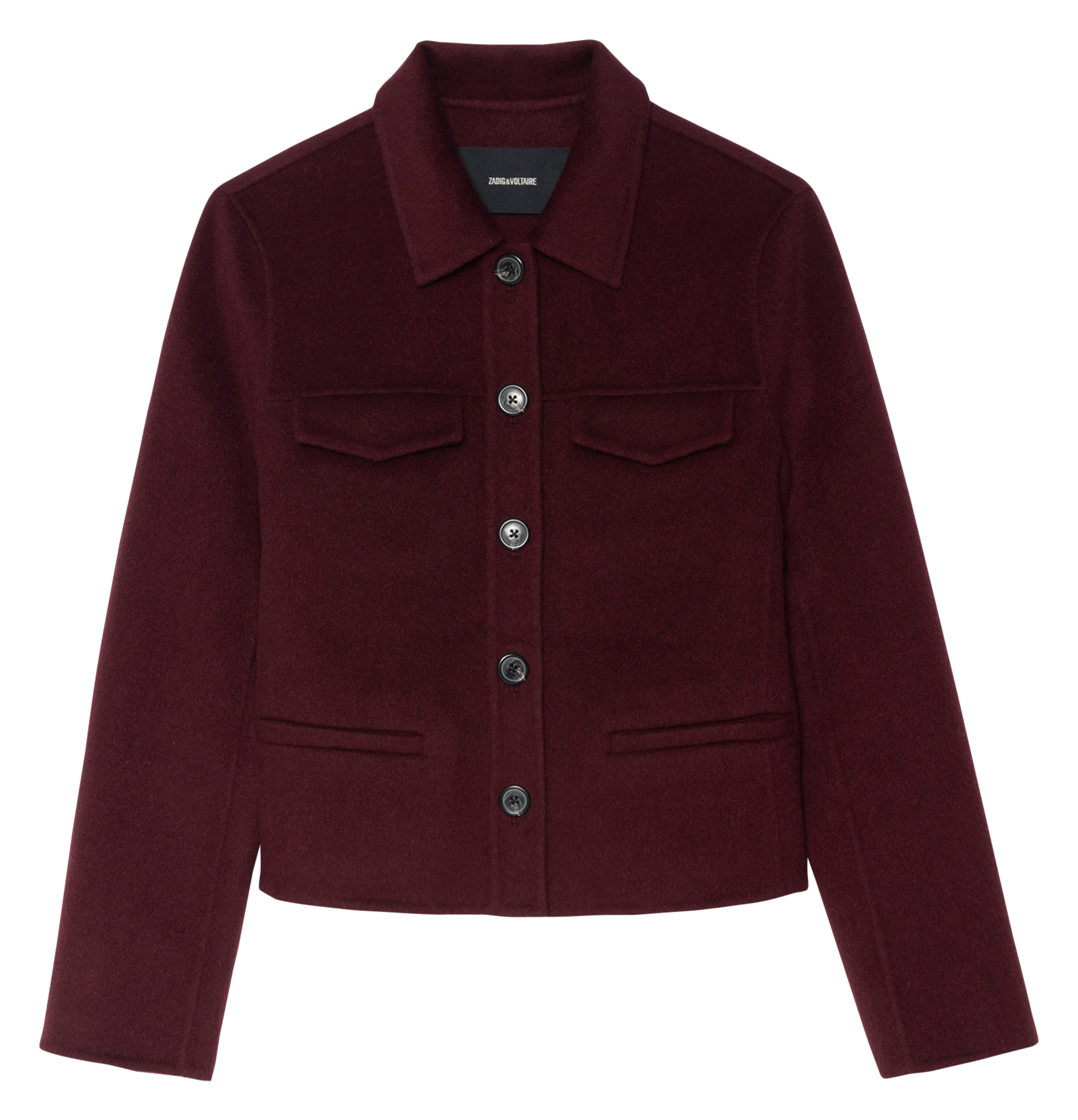 Blouson col classique en laine mélangée liam ZADIG&VOLTAIRE Violet